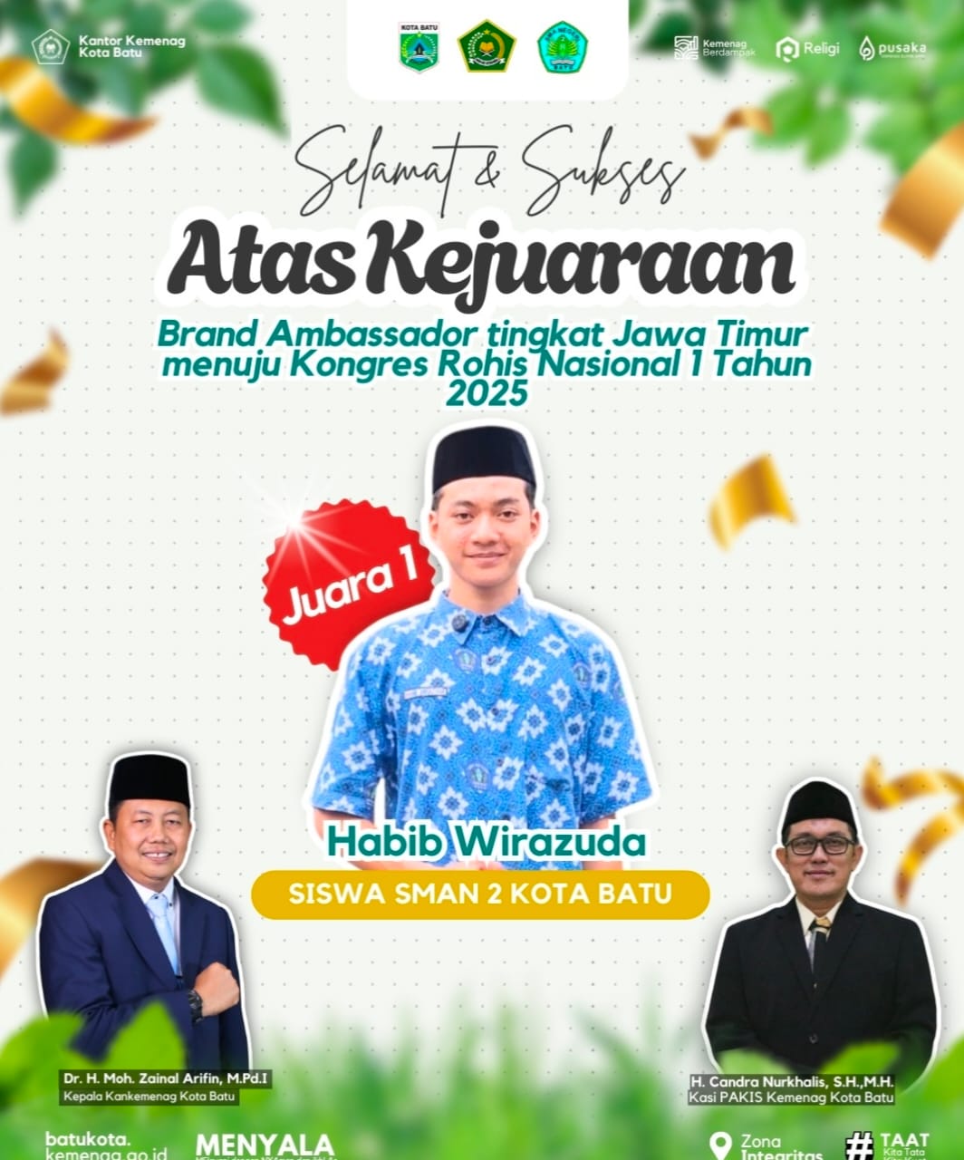 BRAND AMBASSADOR ROHIS TINGKAT PROVINSI JAWA TIMUR