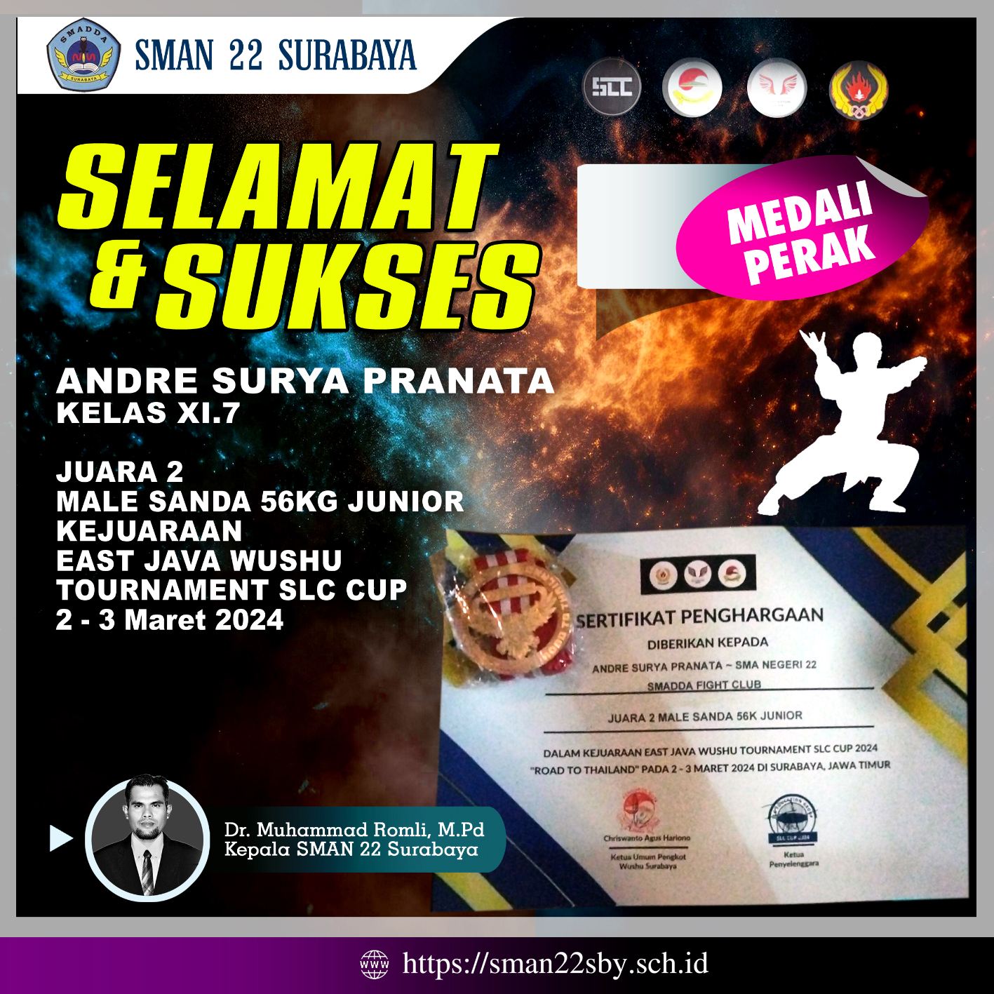 Kejuaraan East Java Wushu Tournament SLC CUP (Male Sanda 56 Kg Junior)