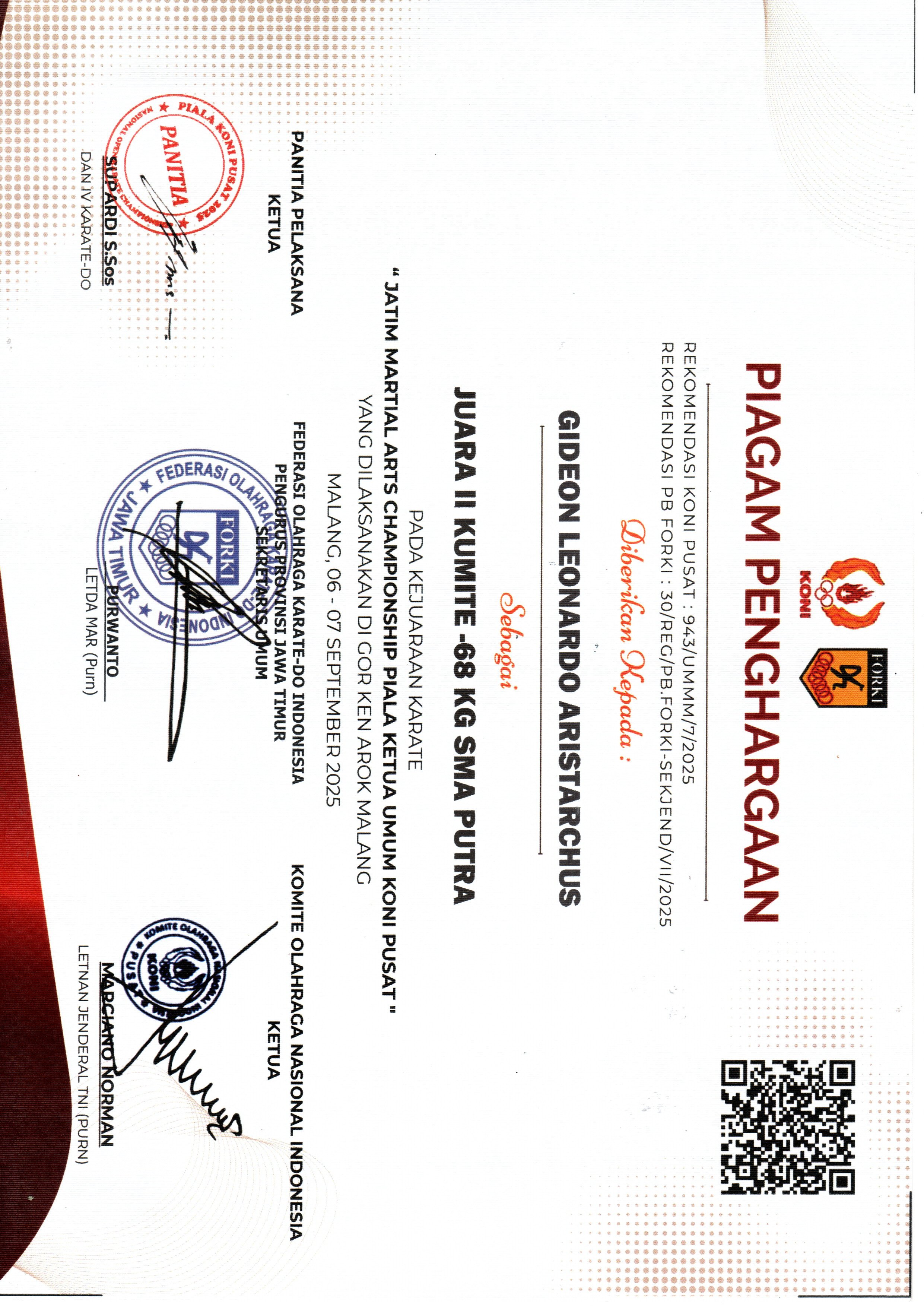 Jatim Martial Arts Championship Piala Ketua Umum Koi Pusat