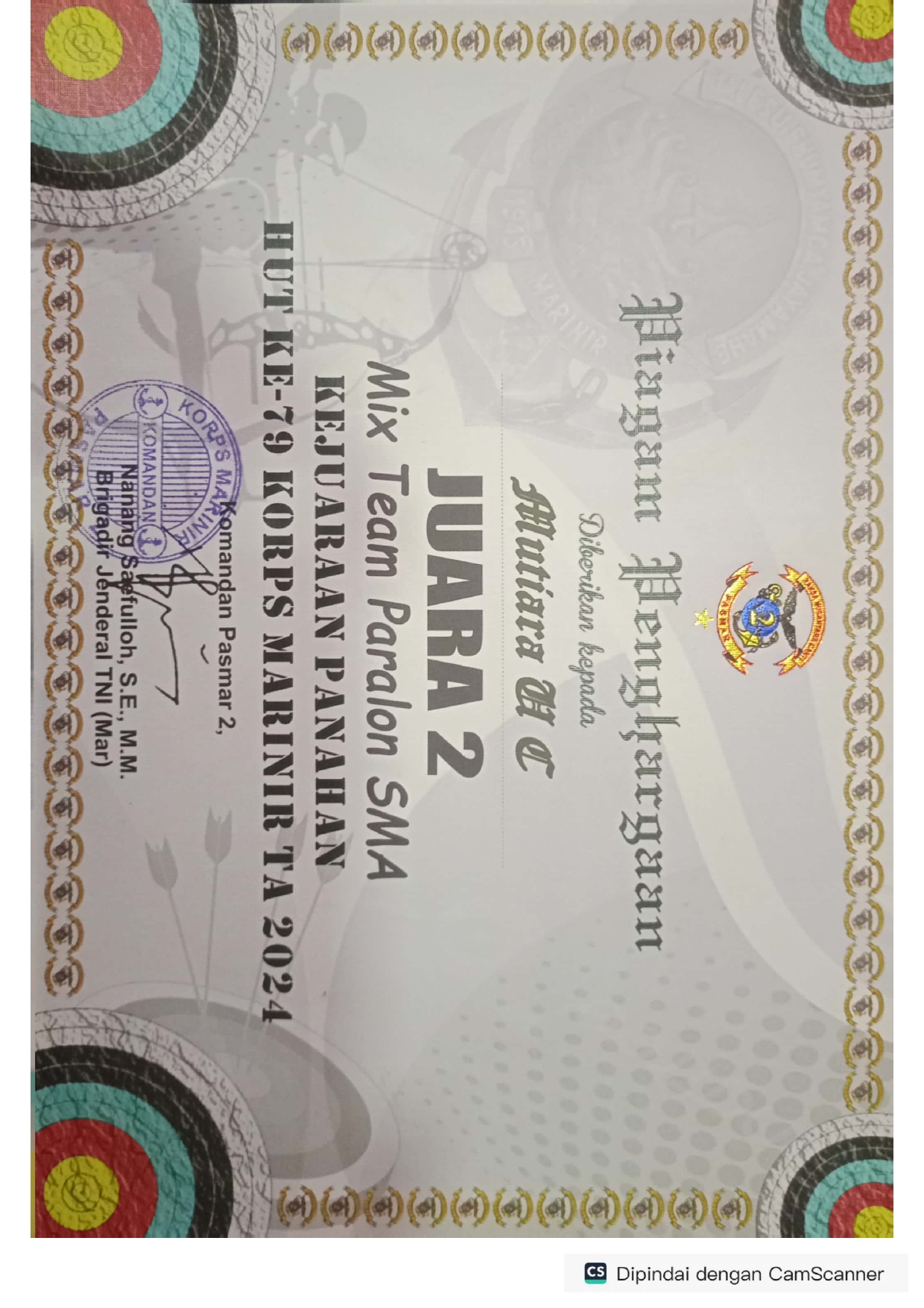 Kejuaraan Panahan Piala Dankormar 2024