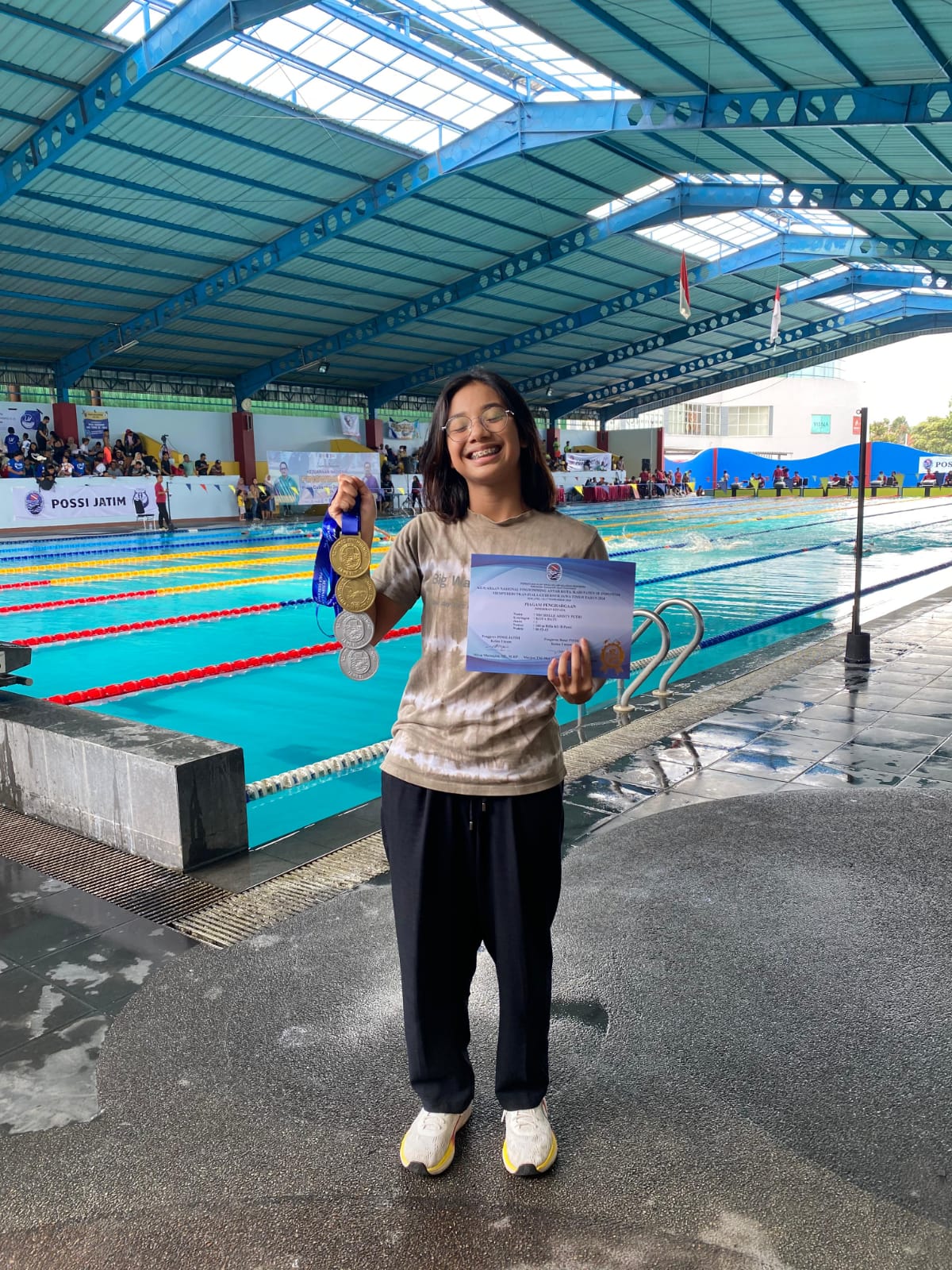 KEJUARAAN NASIONAL FINSWIMMING ANTAR KOTA/KABUPATEN SE-INDONESIA (50 M BIFINS KU PUTRI)