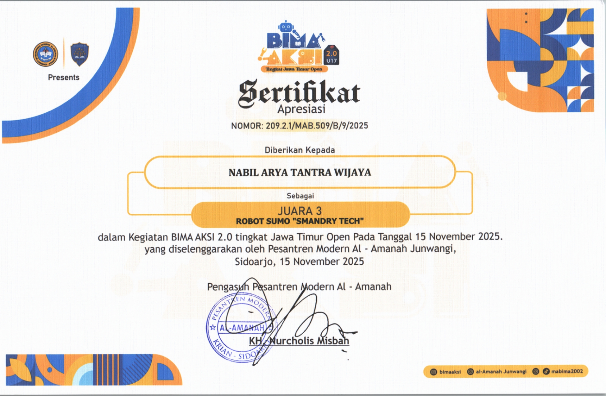 BIMA AKSI 2.0 TINGKAT JAWA TIMUR OPEN