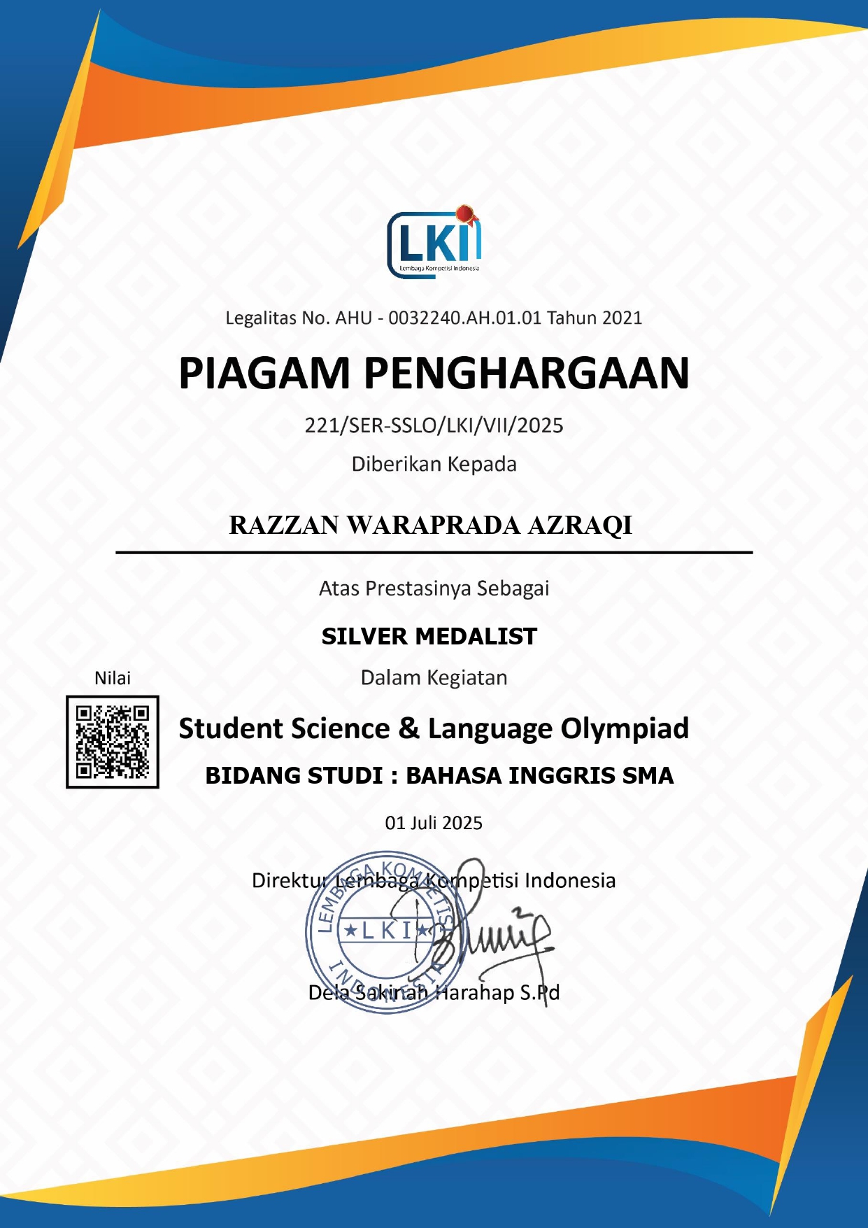 Student Science and Language Olympiad