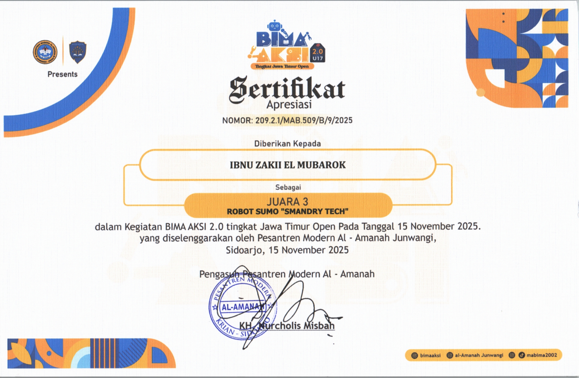 BIMA AKSI 2.0 TINGKAT JAWA TIMUR OPEN