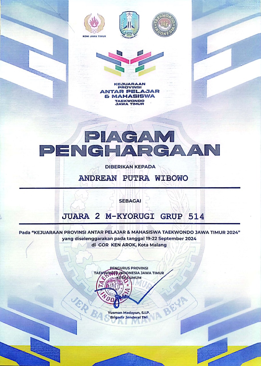 Kejuaraan Provinsi Antar Pelajar dan Mahasiswa Taekwondo Jawa Timur