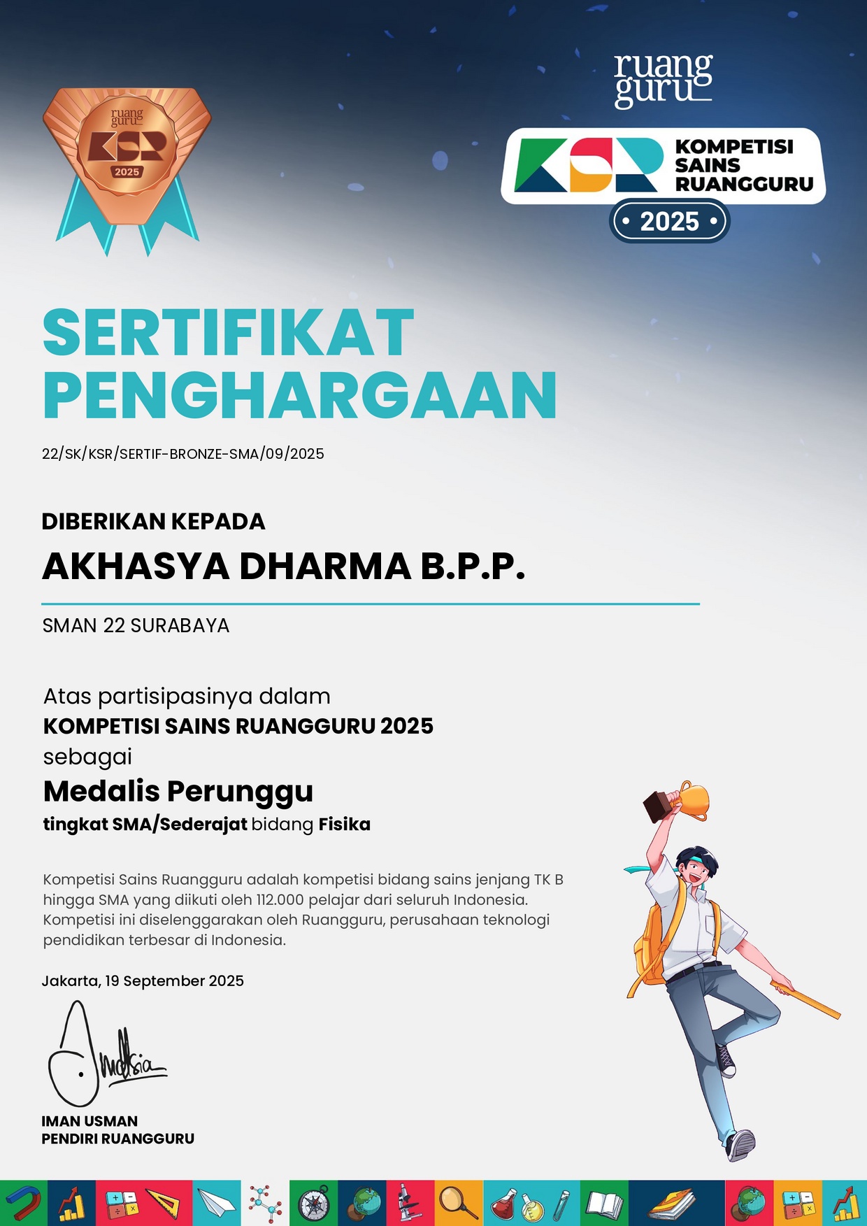 Kompetisi Sains Ruang Guru Bidang Fisika National Round