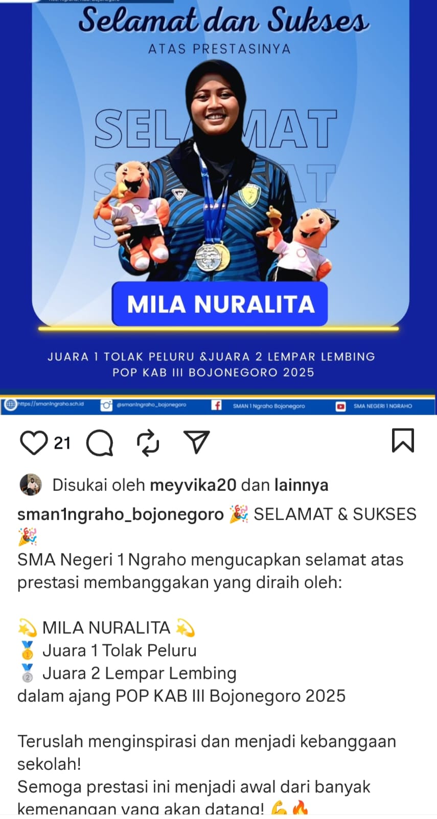 POP KAB III BOJONEGORO 2025 CABANG TOLAK PELURU