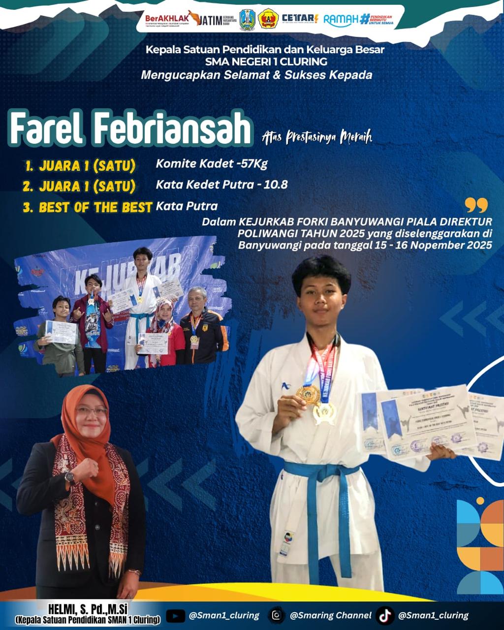 KEJURKABFORKI BANYUWANGI KOMITE KADET PUTRA 10.5 