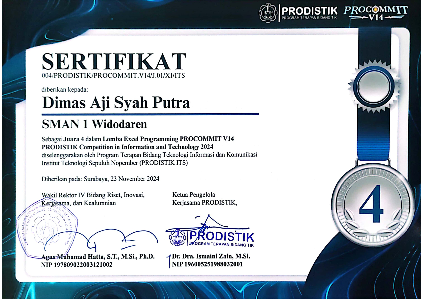 LOMBA EXCEL PROGRAMMING PROCOMMIT V14