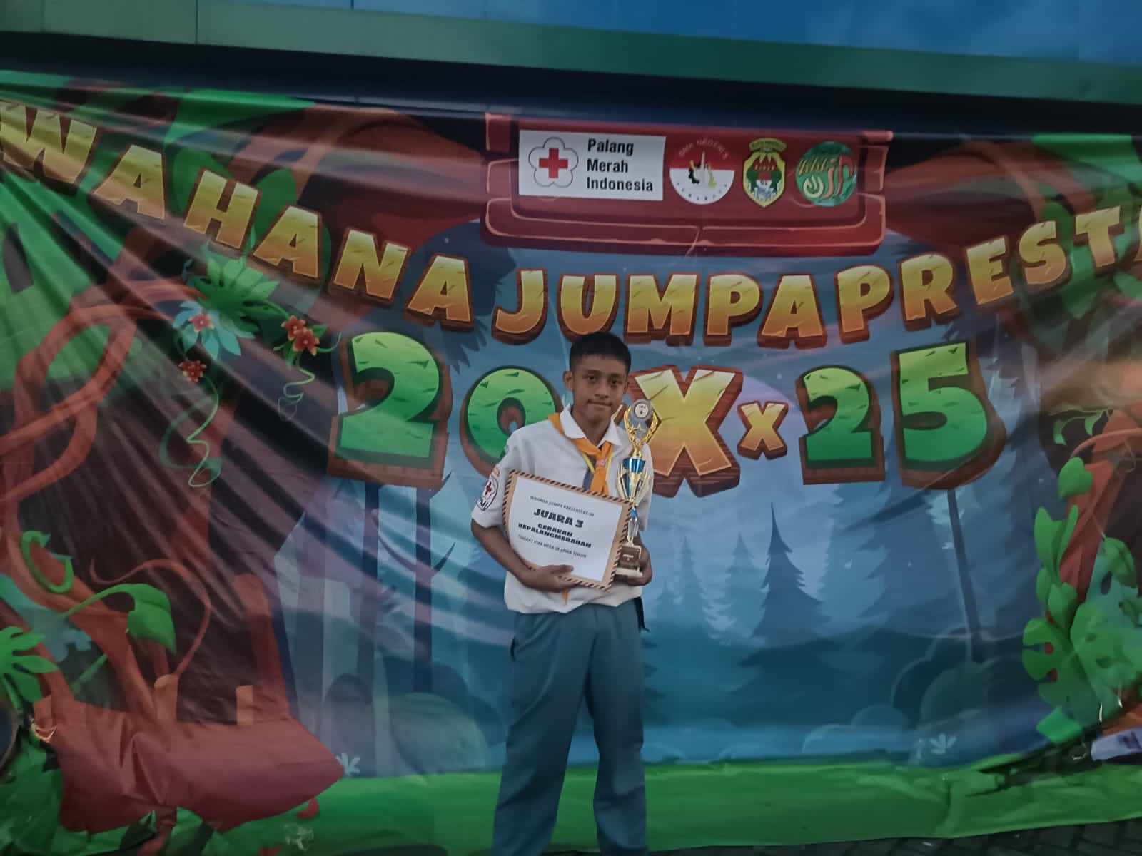 JUARA 3 GERAKAN KEPALANGMERAHAN yang diselenggarakan di Wahana Jumpa Prestasi XXX 2025 