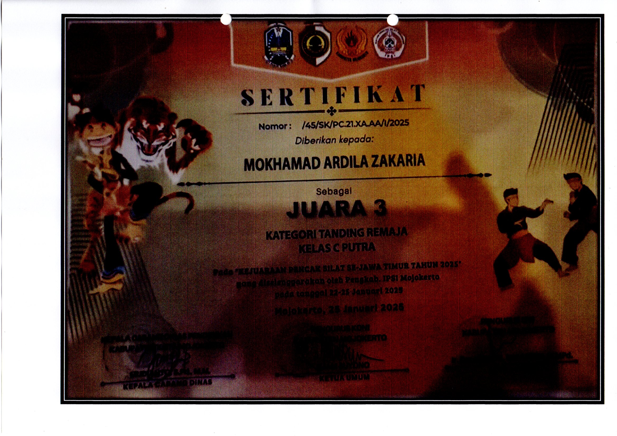 Kejuaraan Pencak Silat Se- Jawa Timur Tahun 2025