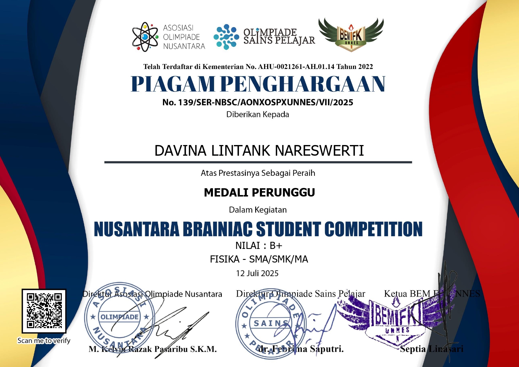 Nusantara Brainiac Student Competition
