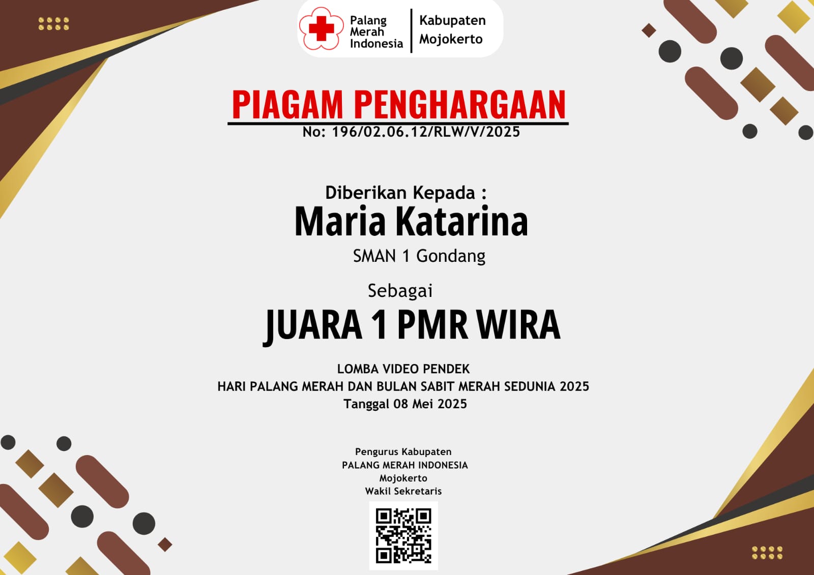 Lomba Video Pendek Hari Palang Merah dan Bulan Sabit Merah Sedunia 2025