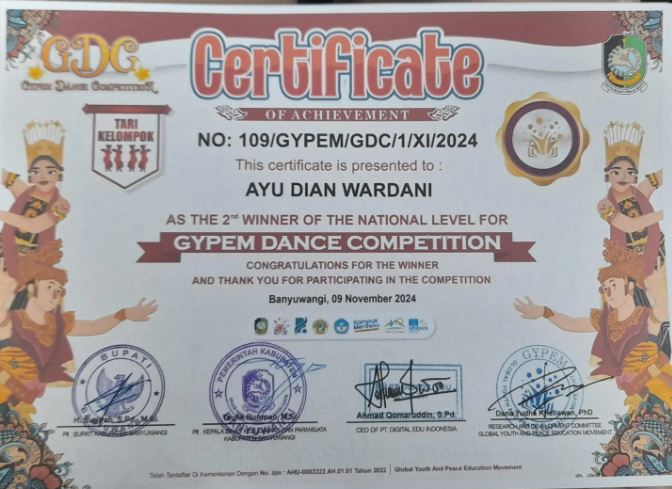 JUARA 2 GYPEM DANCE COMPETITION (GDC) TINGKAT NASIONAL