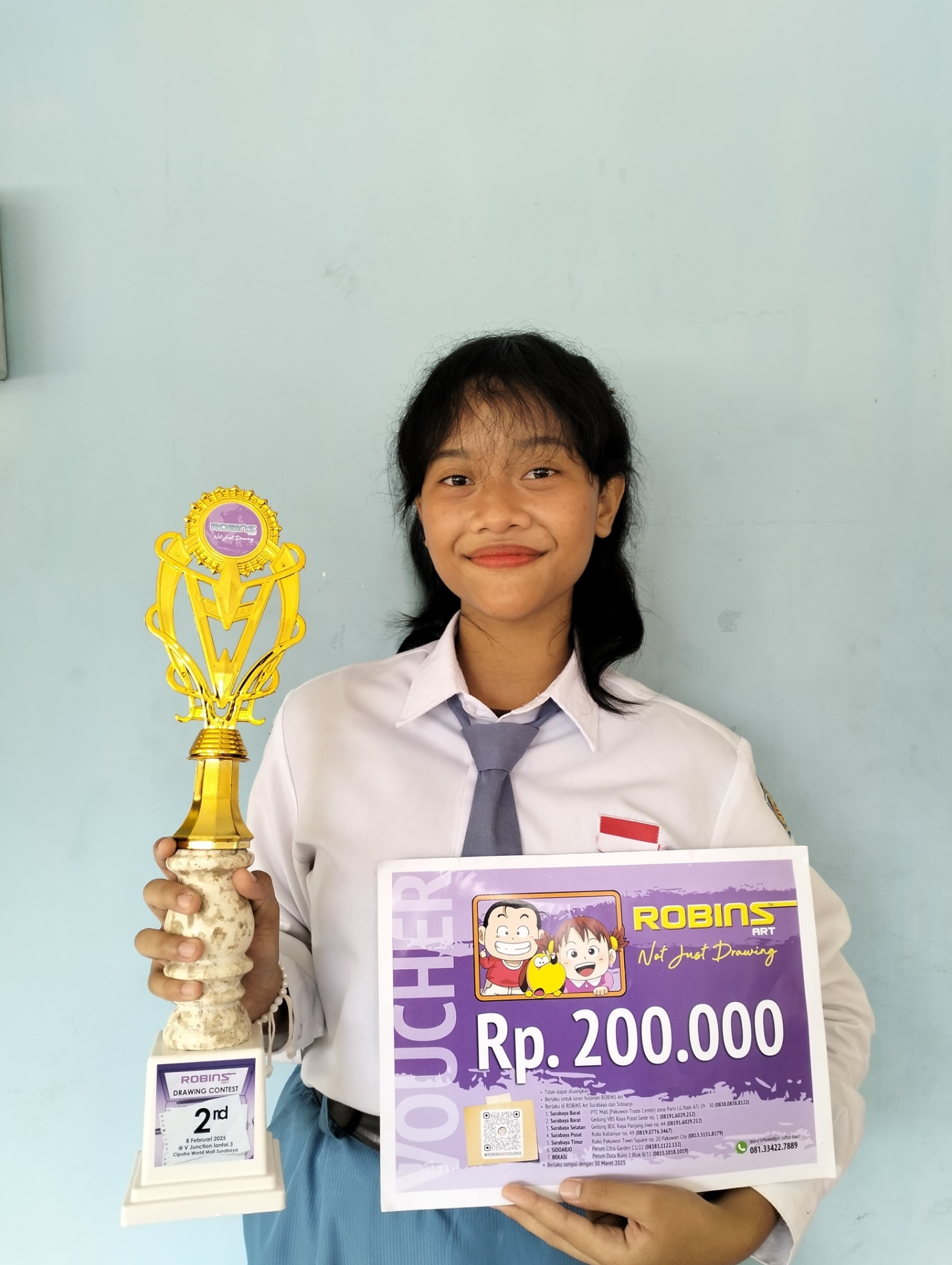 Juara 2 Drawing contest Robins Art \