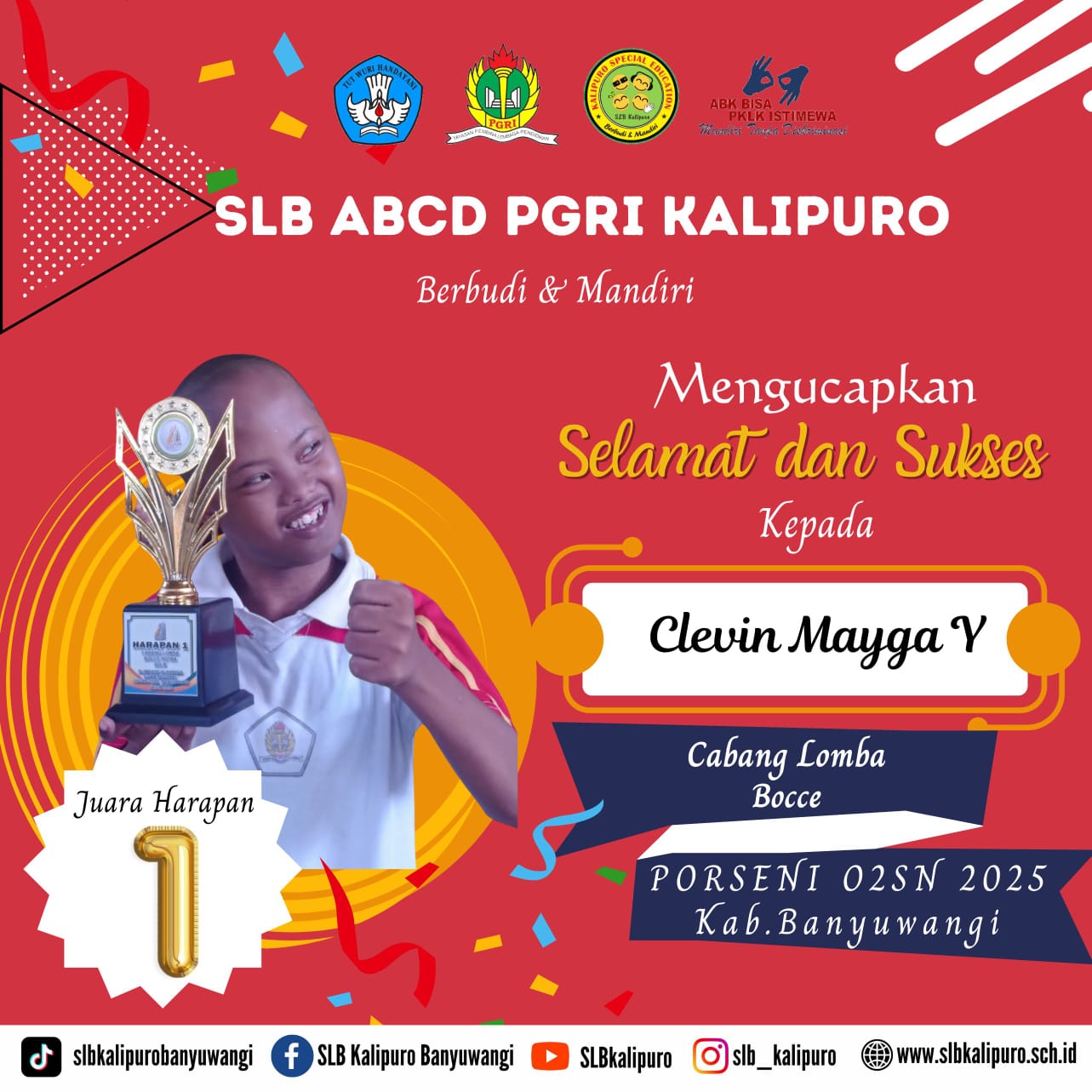 O2SN KABUPATEN BANYUWANGI CABANG LOMBA BOCCE