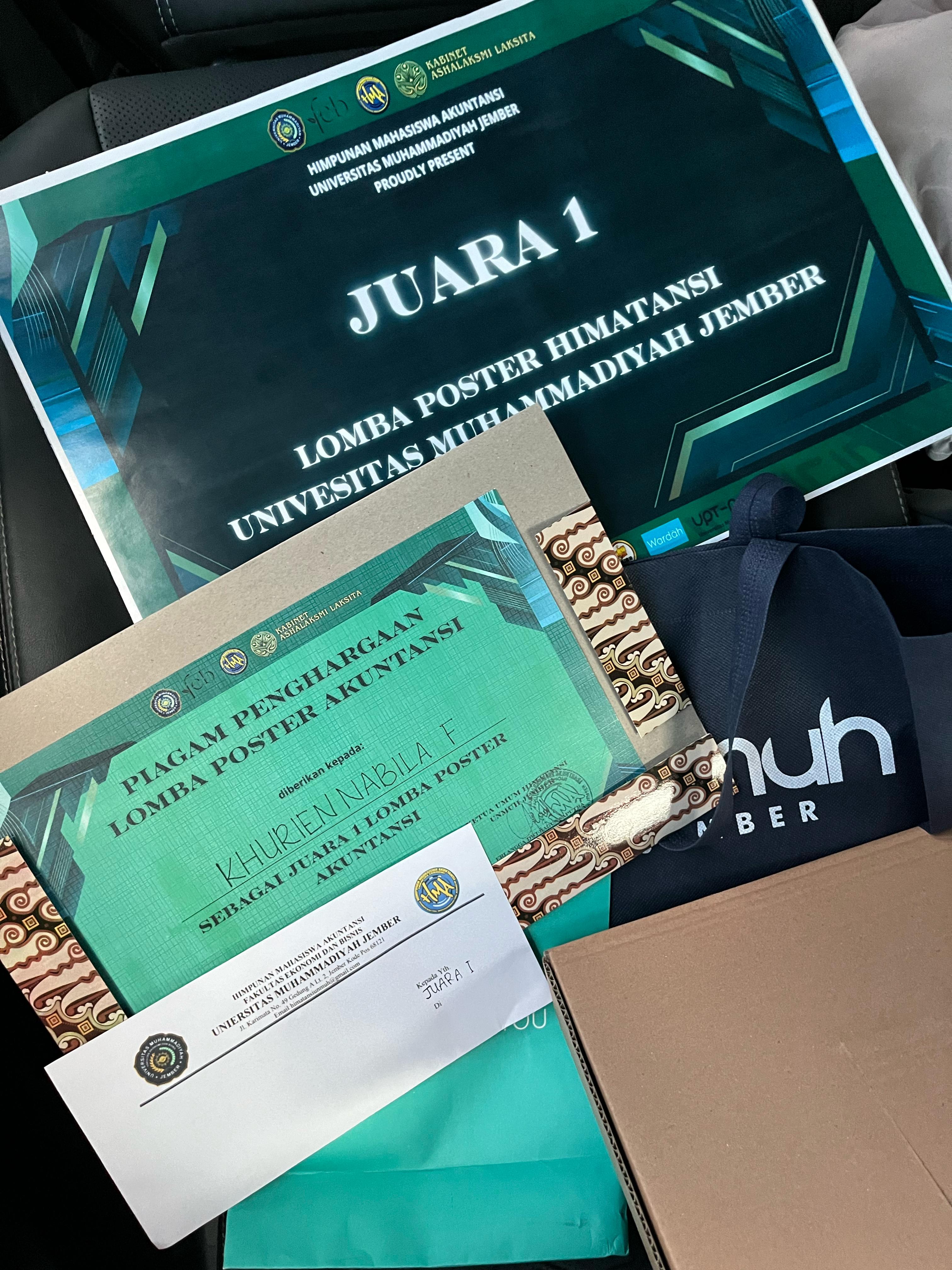 JUARA 1 POSTER LOMBA POSTER HIMATANSI UNIVERSITAS MUHAMADIYAH JEMBER TINGKAT JAWA TIMUR