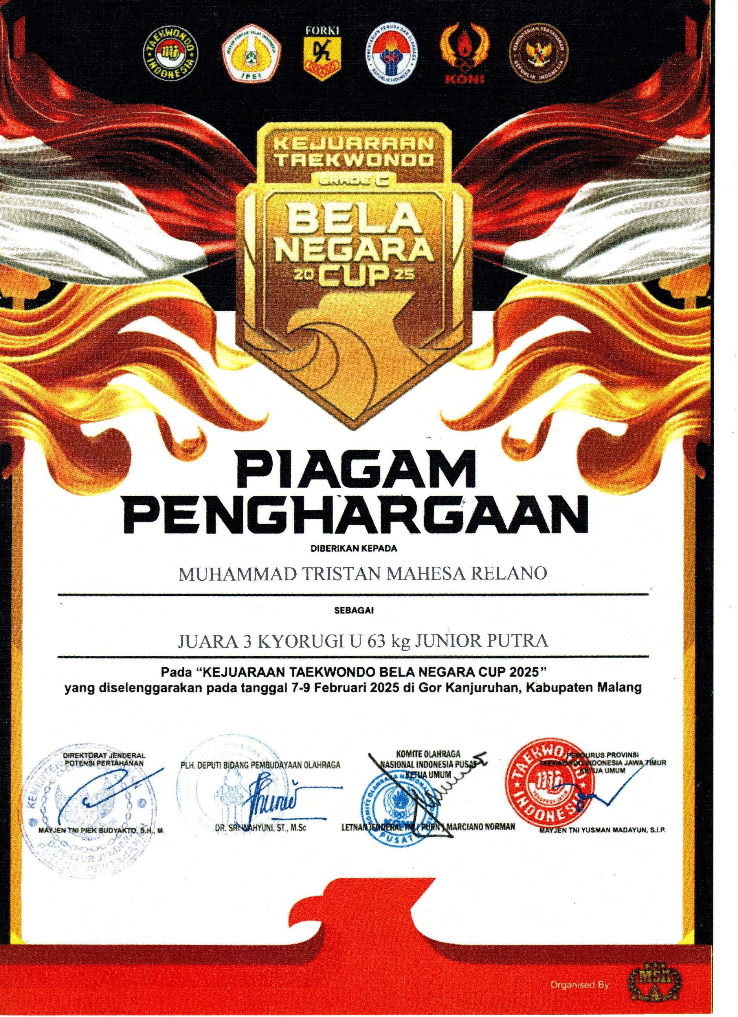 Kejuaraan Taekwondo Bela Negara Cup 2025