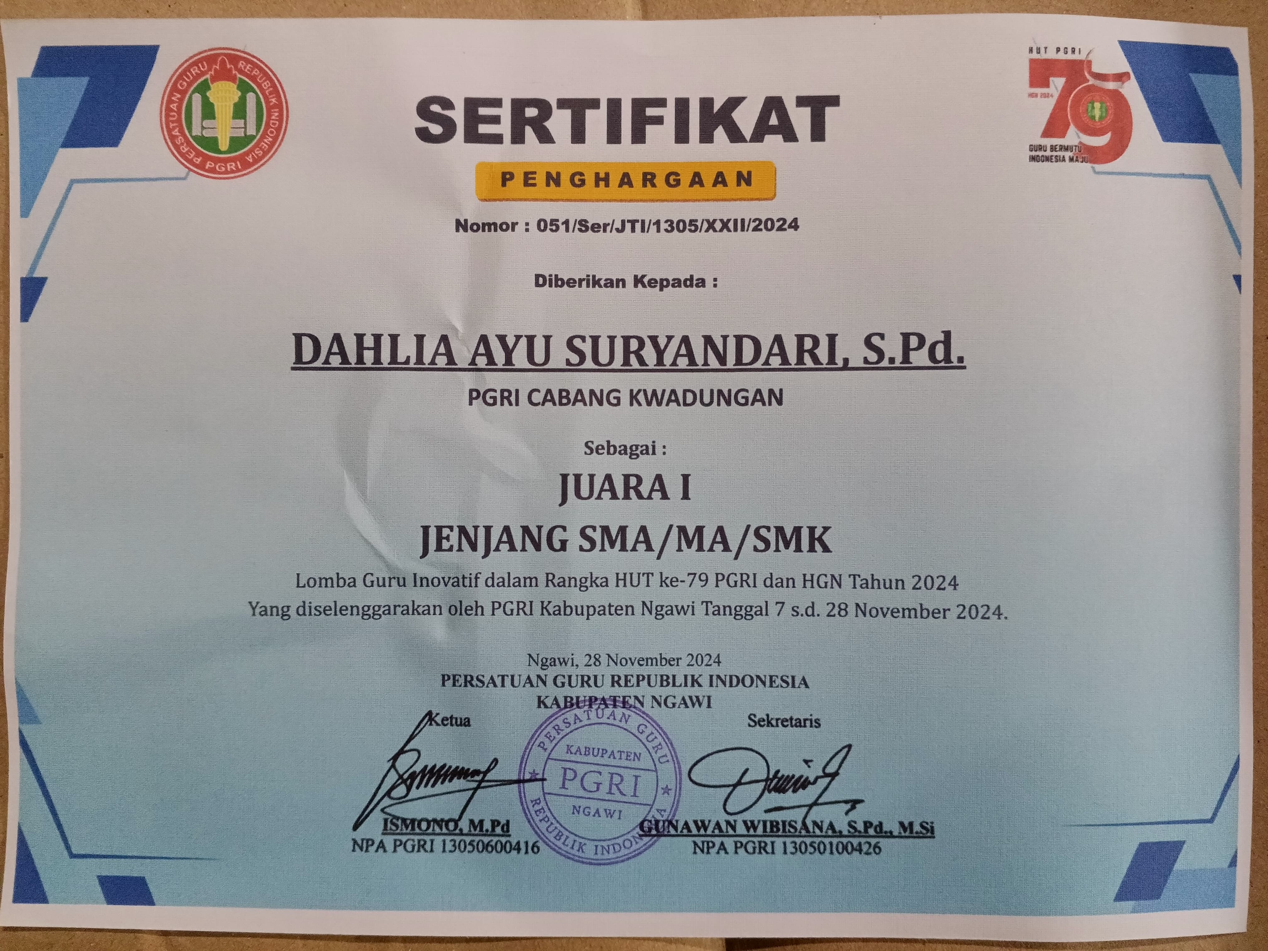 LOMBA GURU INOVATIF TINGKAT KABUPATEN 