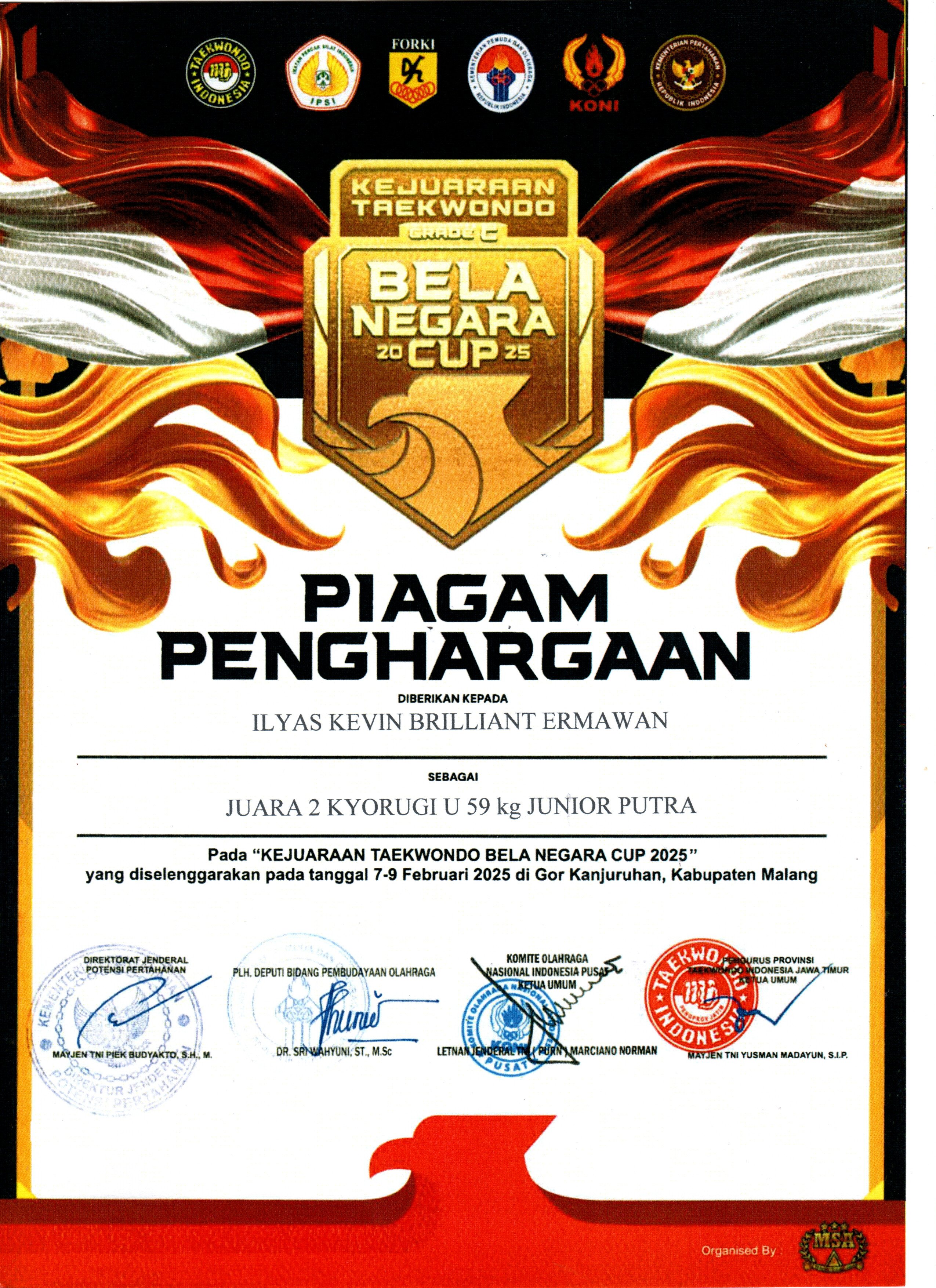 Kejuaraan Taekwondo Bela Negara Cup 2025
