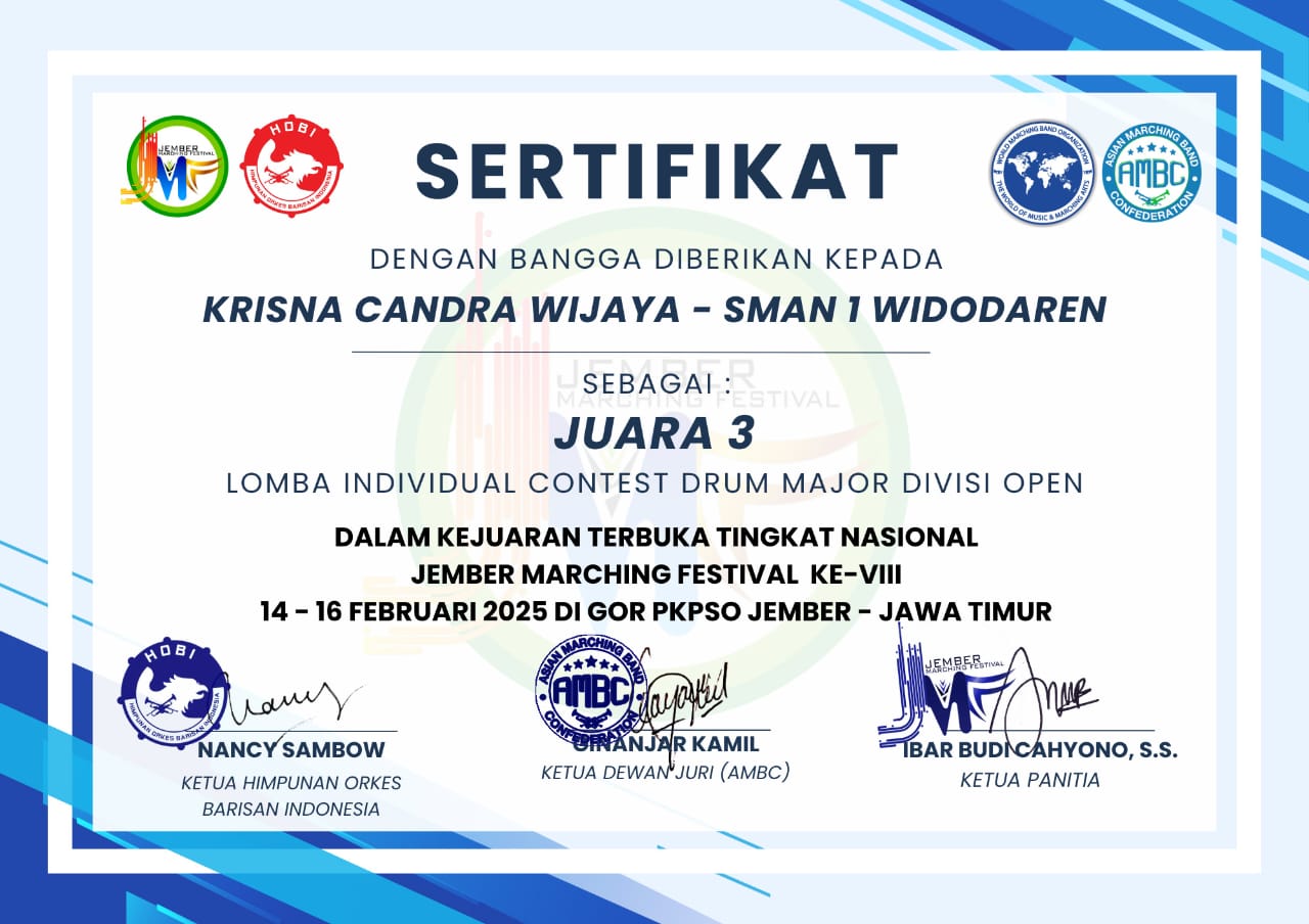 LOMBA INDIVIDUAL CONTEST DRUM MAJOR DIVISI OPEN 