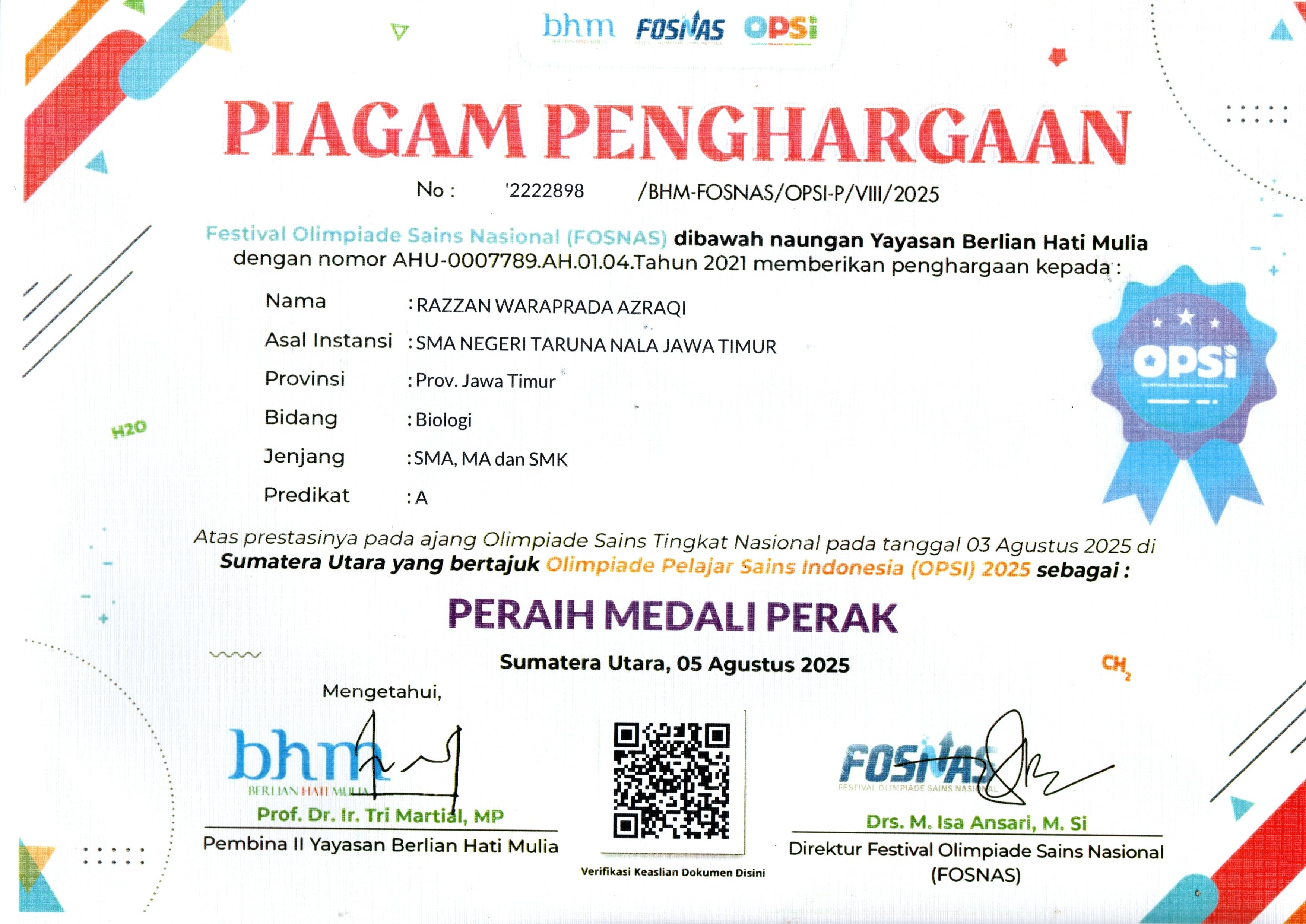 Olimpiade Pelajar Sains Indonesia (OPSI)