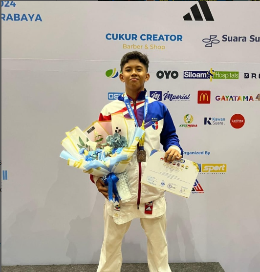 International Karate Unesa Rector Cup II 2024 - Juara  I Kata perorangan junior putra