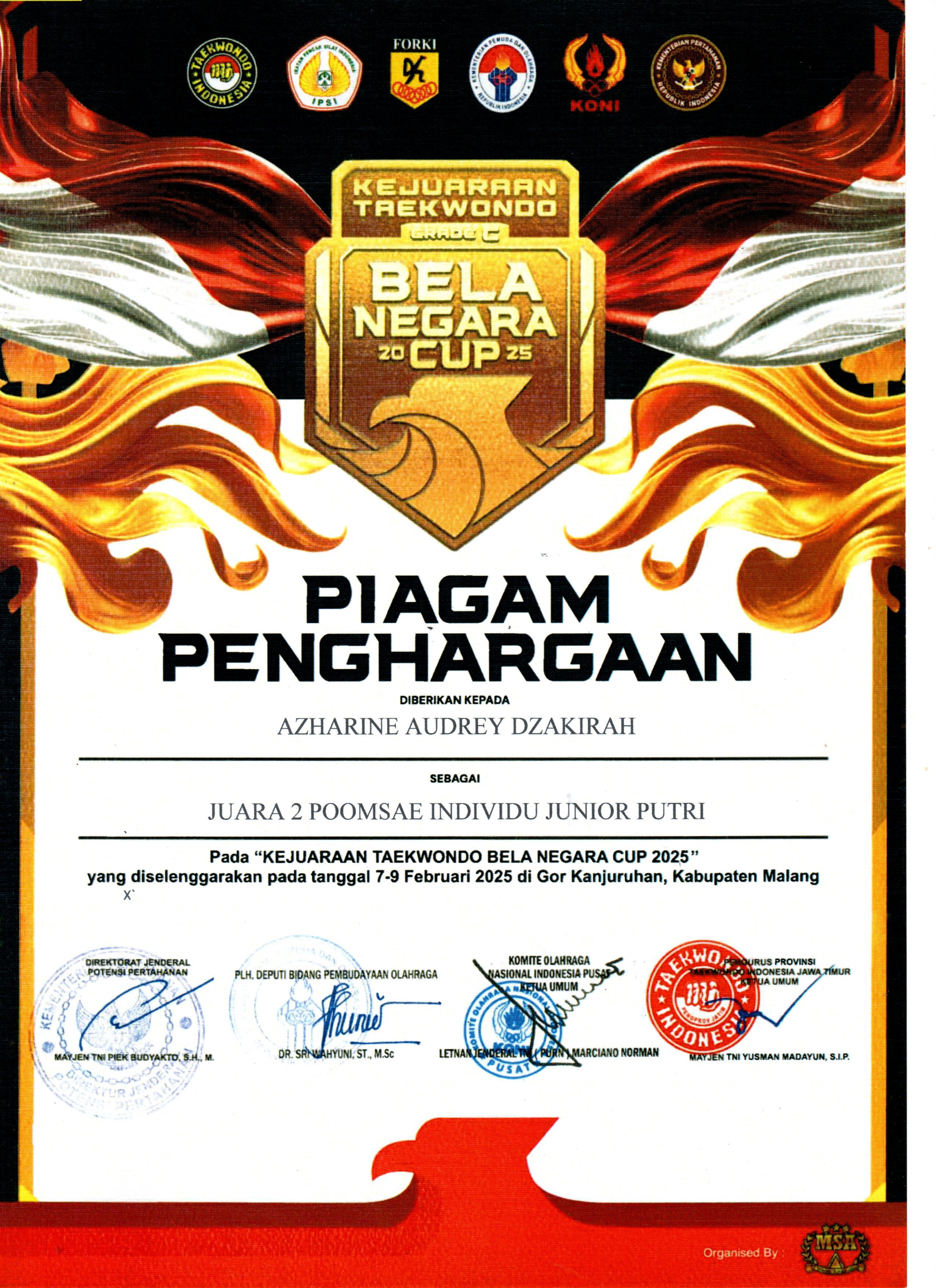 Kejuaraan Taekwondo Bela Negara Cup 2025