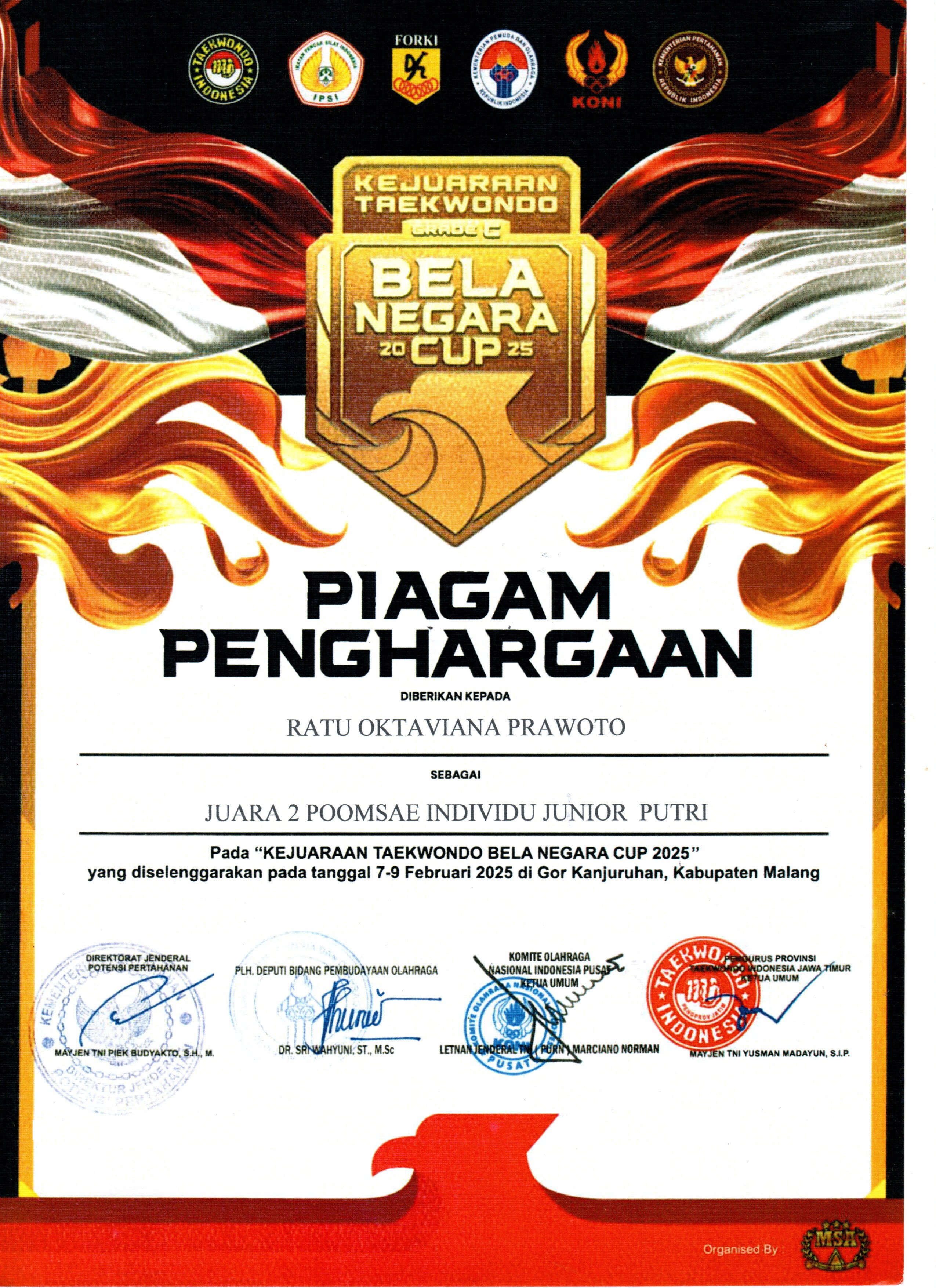 Kejuaraan Taekwondo Bela Negara Cup 2025