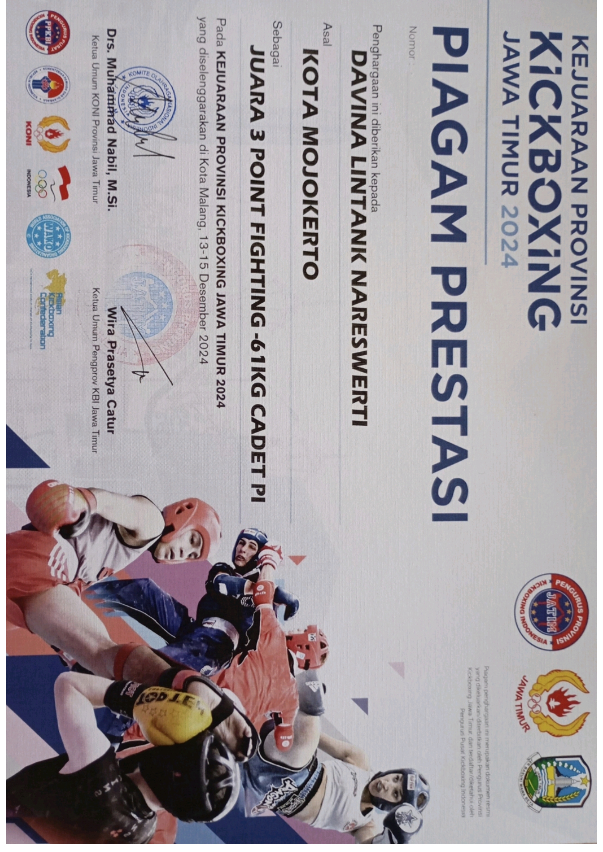 Kejuaraan Provinsi Kickboxing Jawa Timur 2024