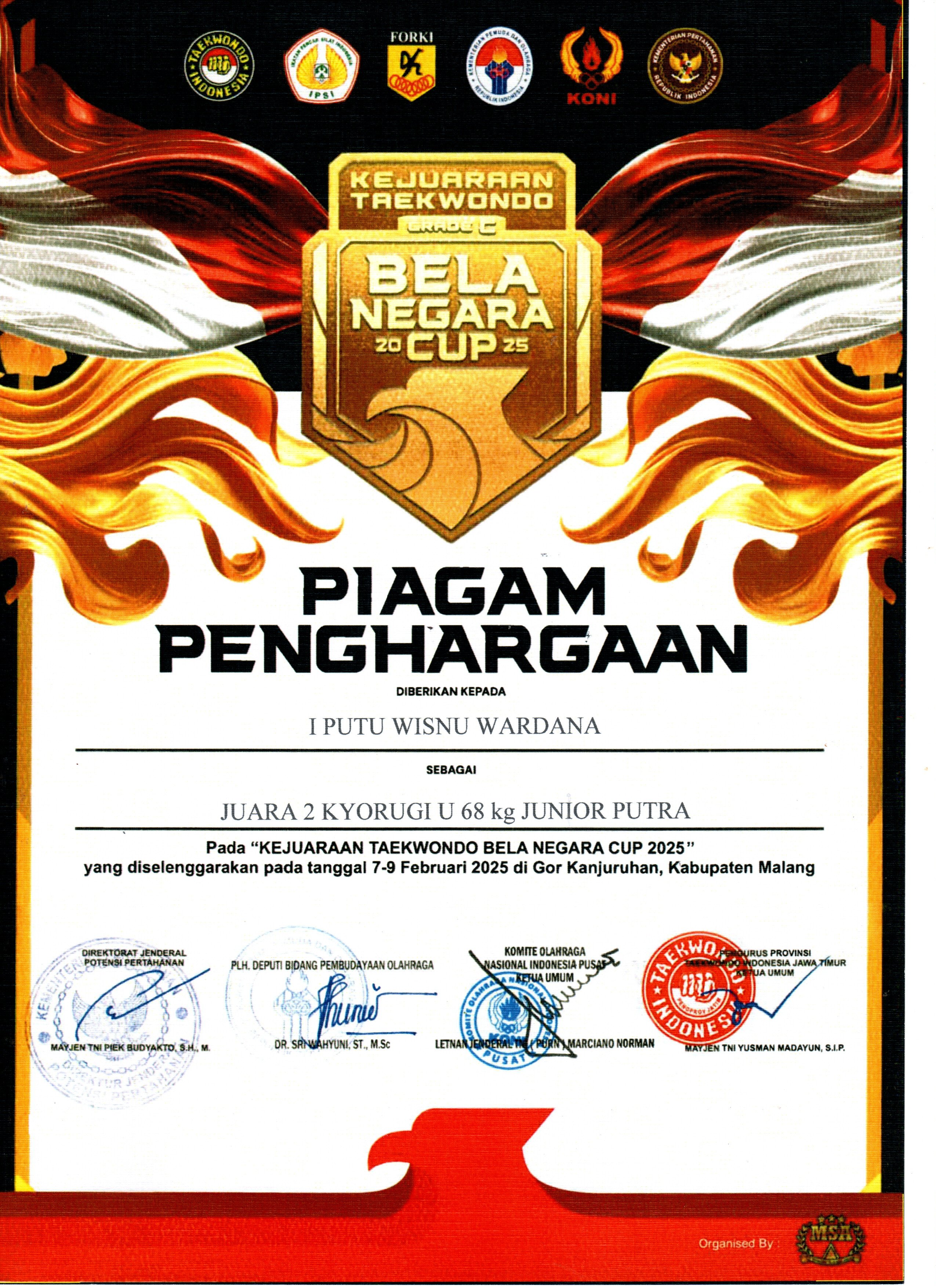 Kejuaraan Taekwondo Bela Negara Cup 2025