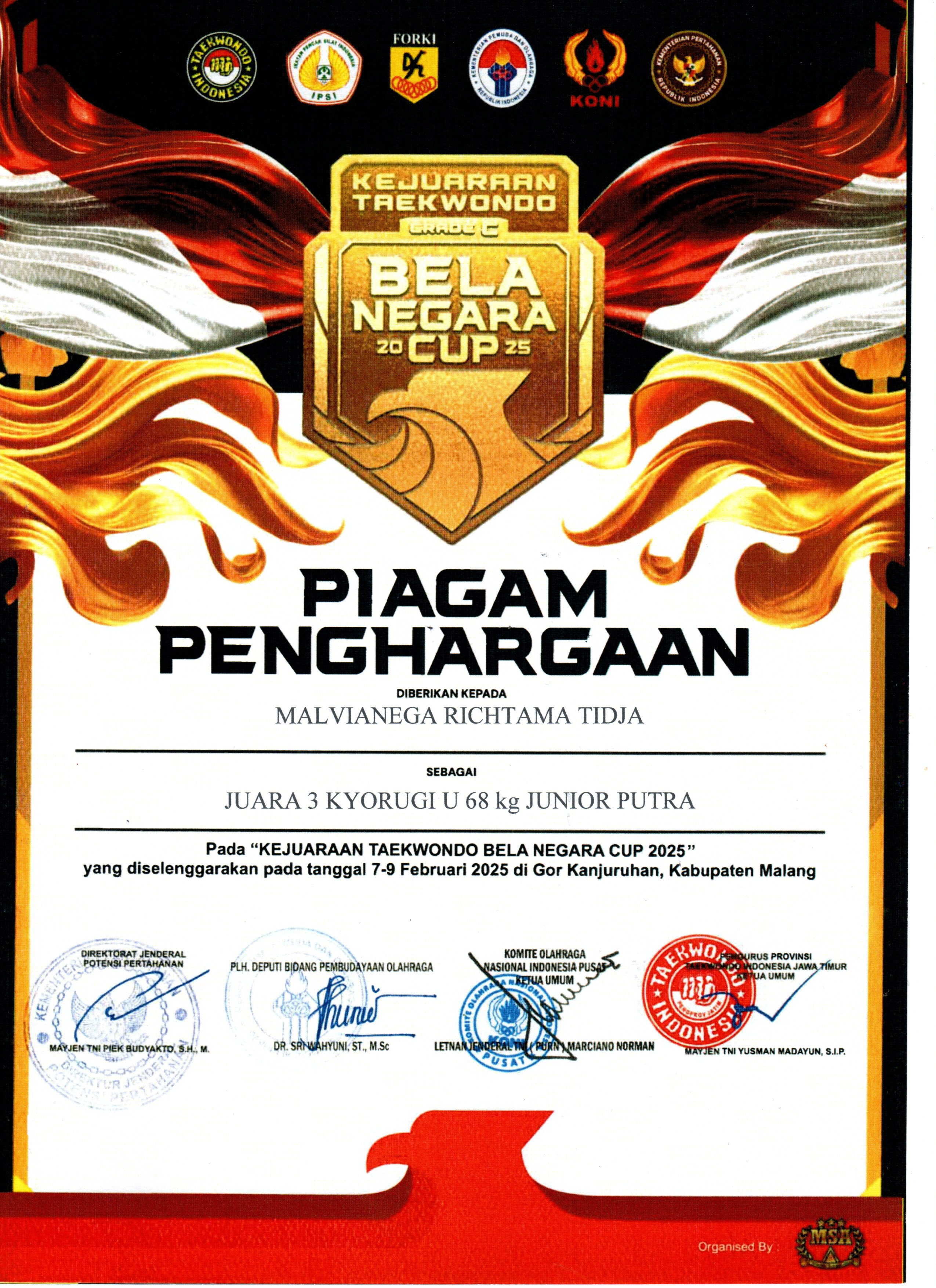 Kejuaraan Taekwondo Bela Negara Cup 2025
