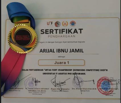 JUARA 1 SE JAWA BALI KICK BOXING UNTAG FIGHT CHAMPIONSHIP
