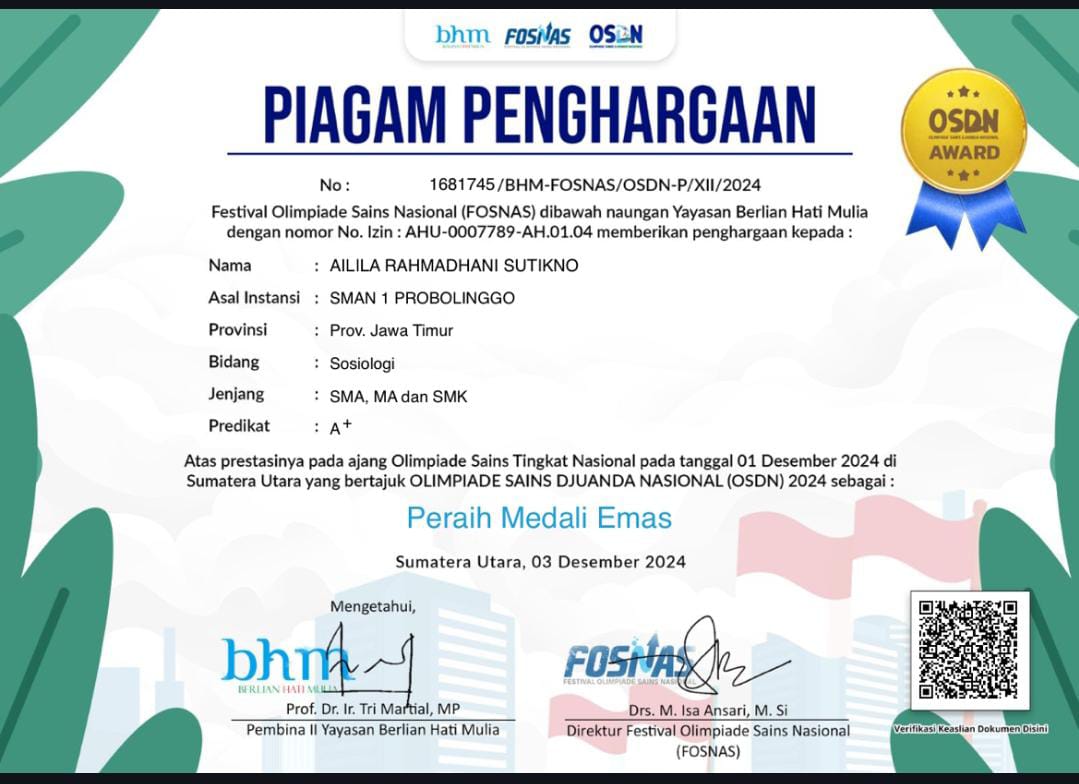 FESTIVAL OLIMPIADE PELAJAR NASIONAL (FOSNAS)