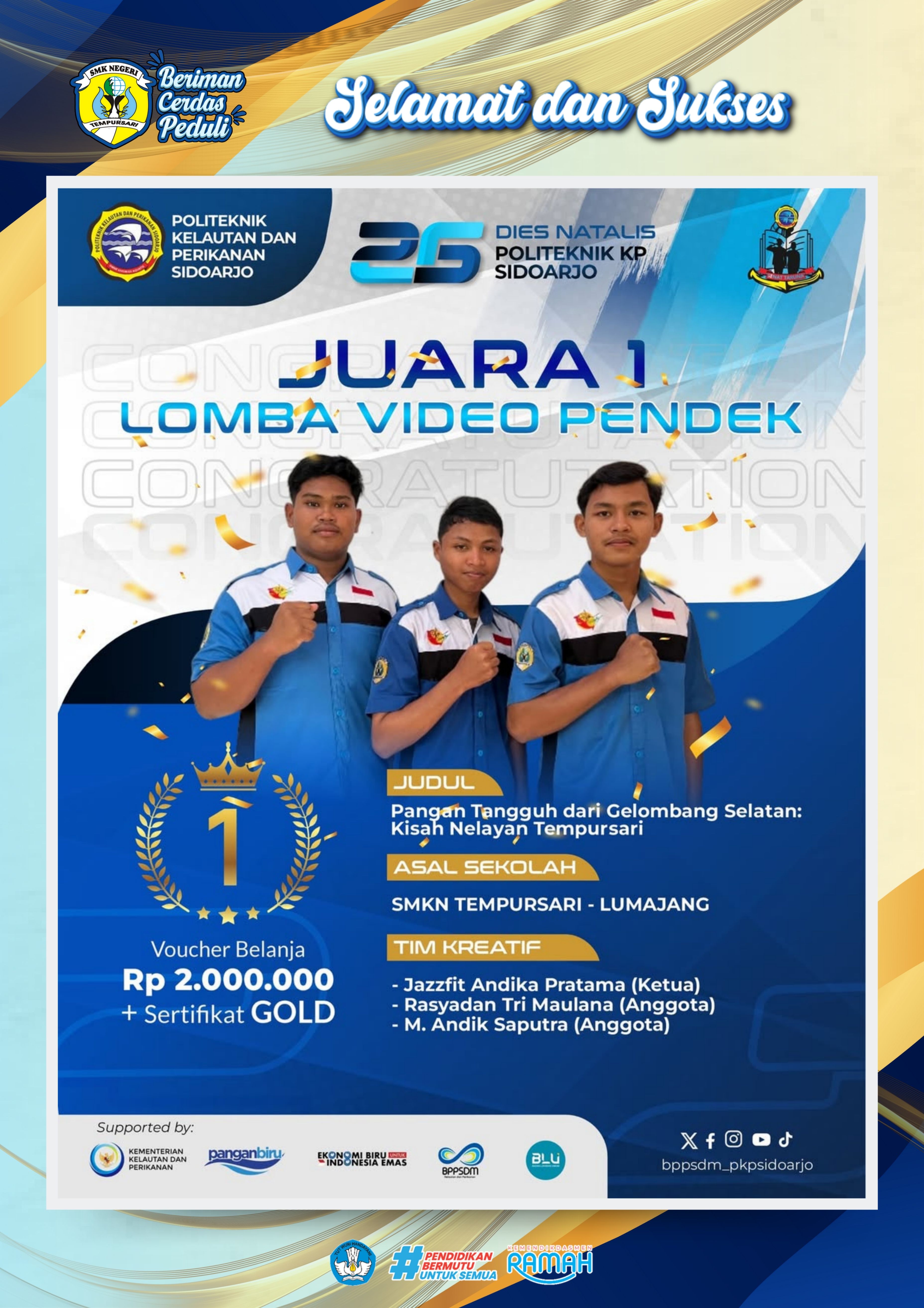 LOMBA VIDEO PENDEK TEMA KETAHANAN PANGAN