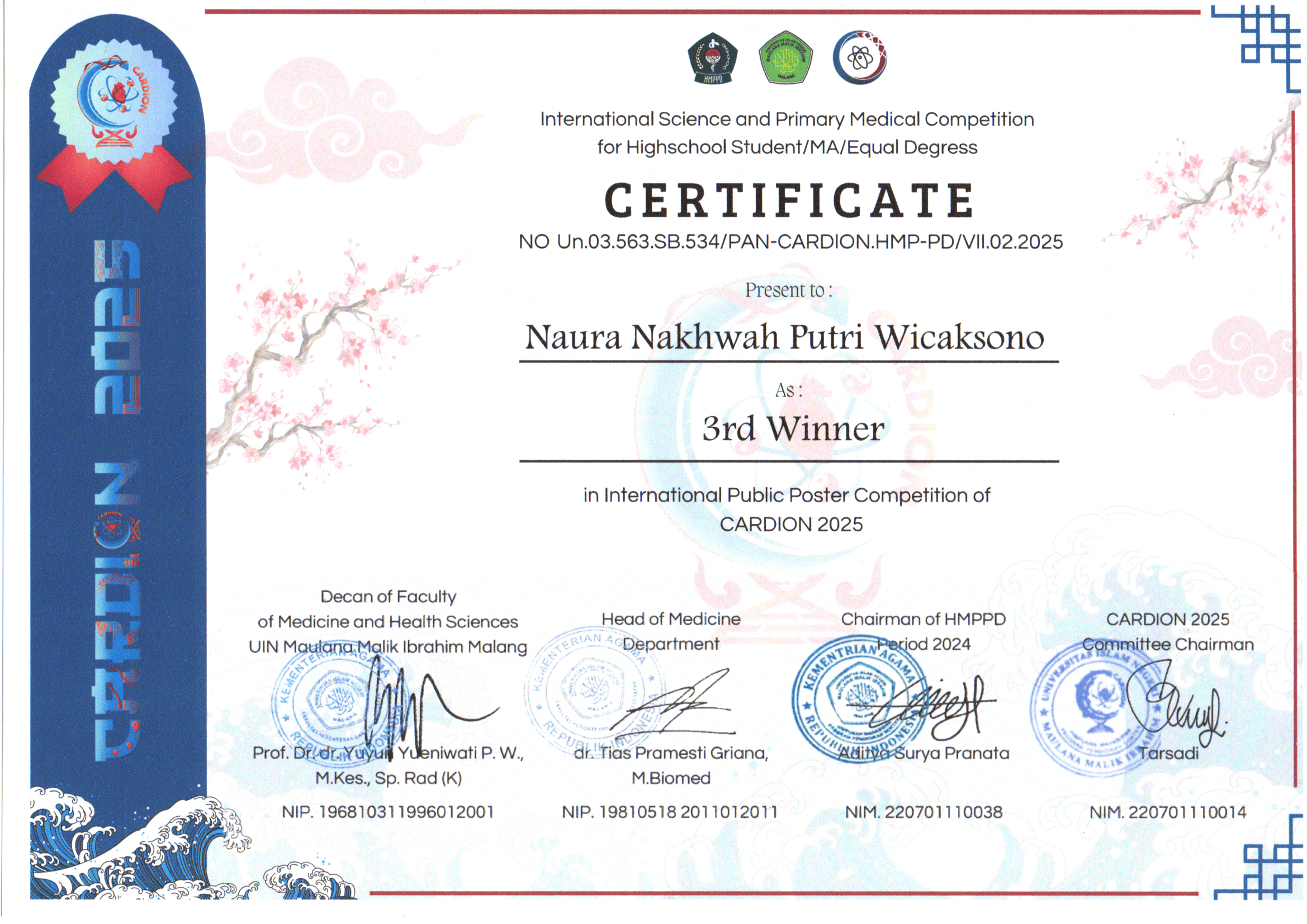 INTERNATIONAL PUBLIC POSTER COMPETITION OF CARDION