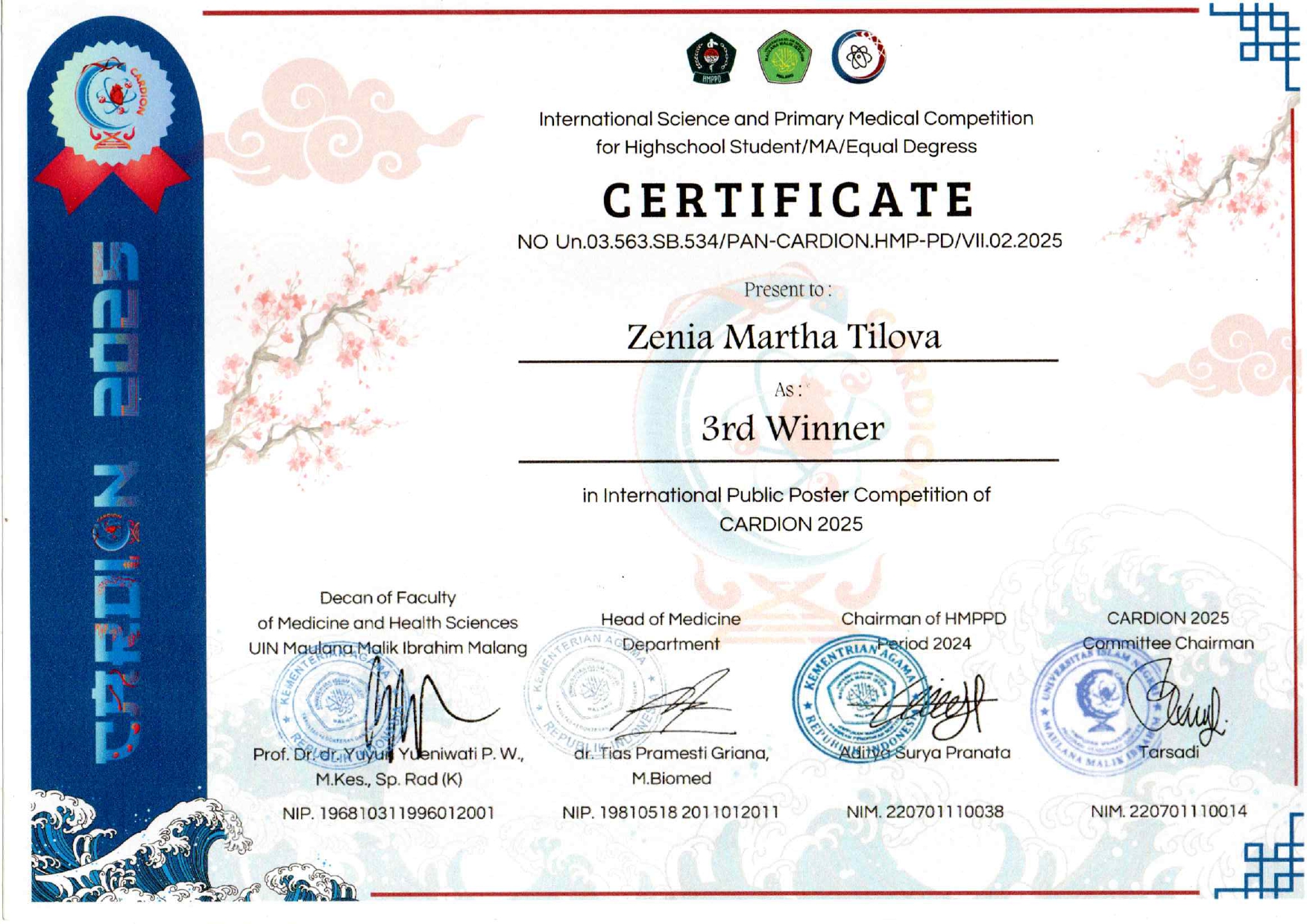 INTERNATIONAL PUBLIC POSTER COMPETITION OF CARDION