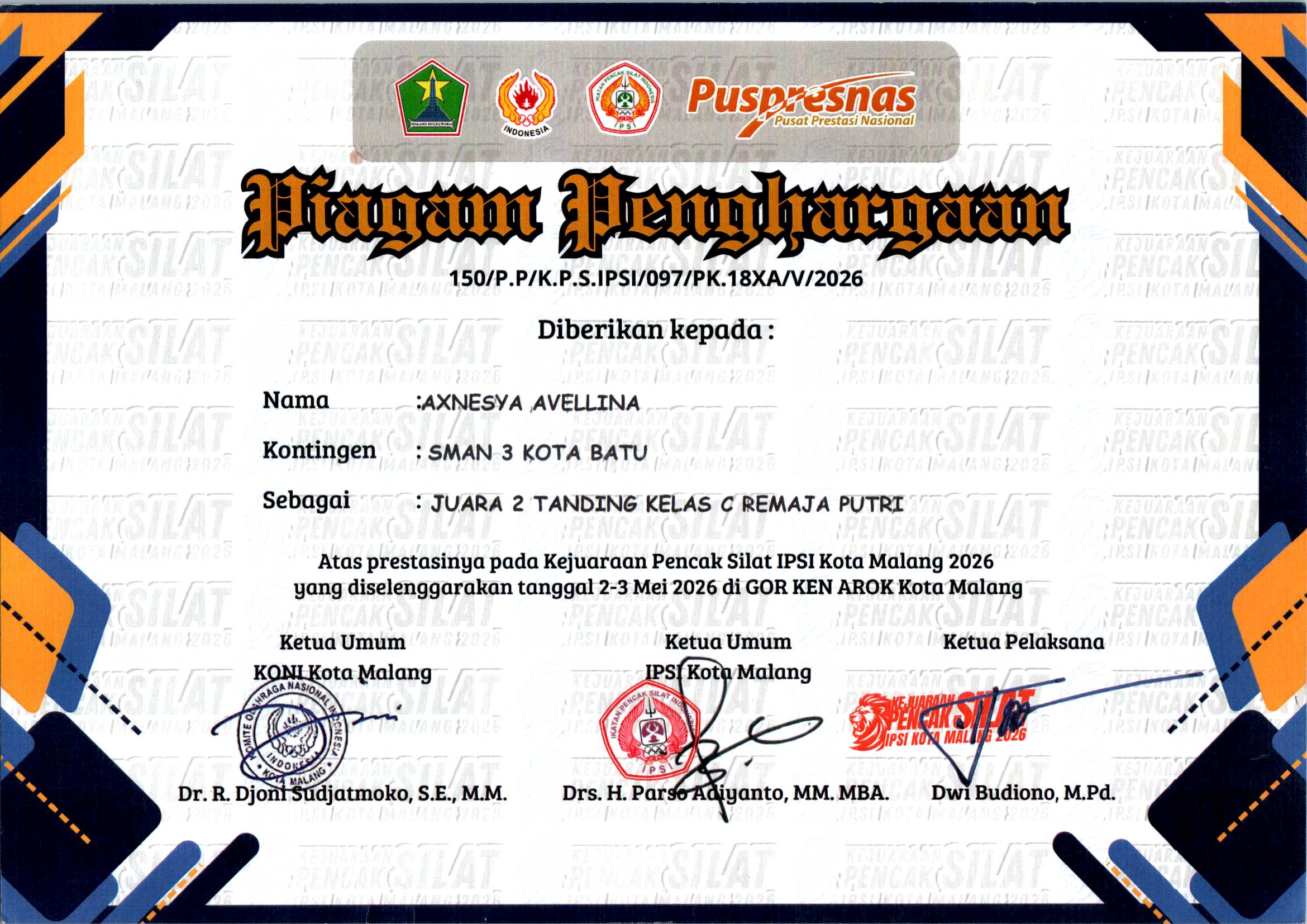 PENCAK SILAT IPSI KOTA MALANG 2026