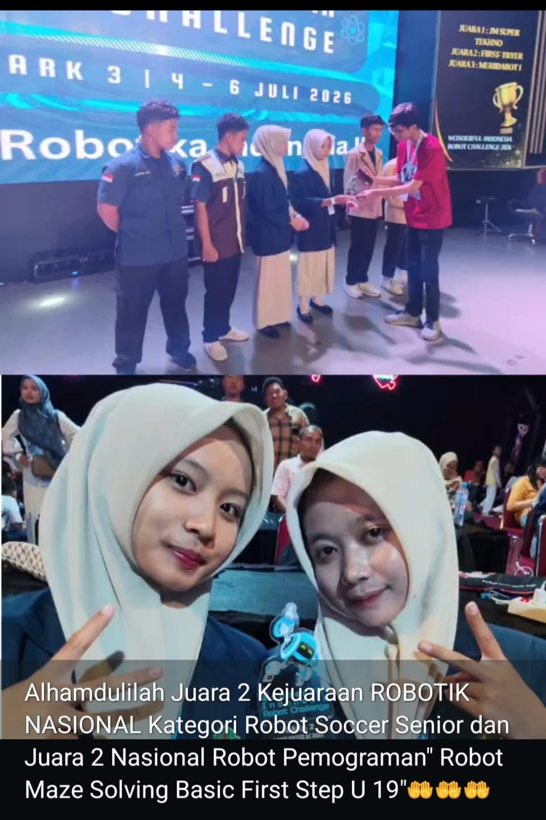 KOMPETISI TINGKAT NASIONAL WONDERFUL INDONESIA ROBOT CHALLENGE 2026 KATEGORI ROBOT SOCCER SENIOR
