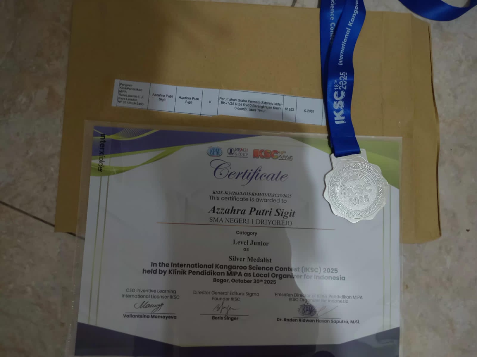 International Kangaroo Science Contest 2025