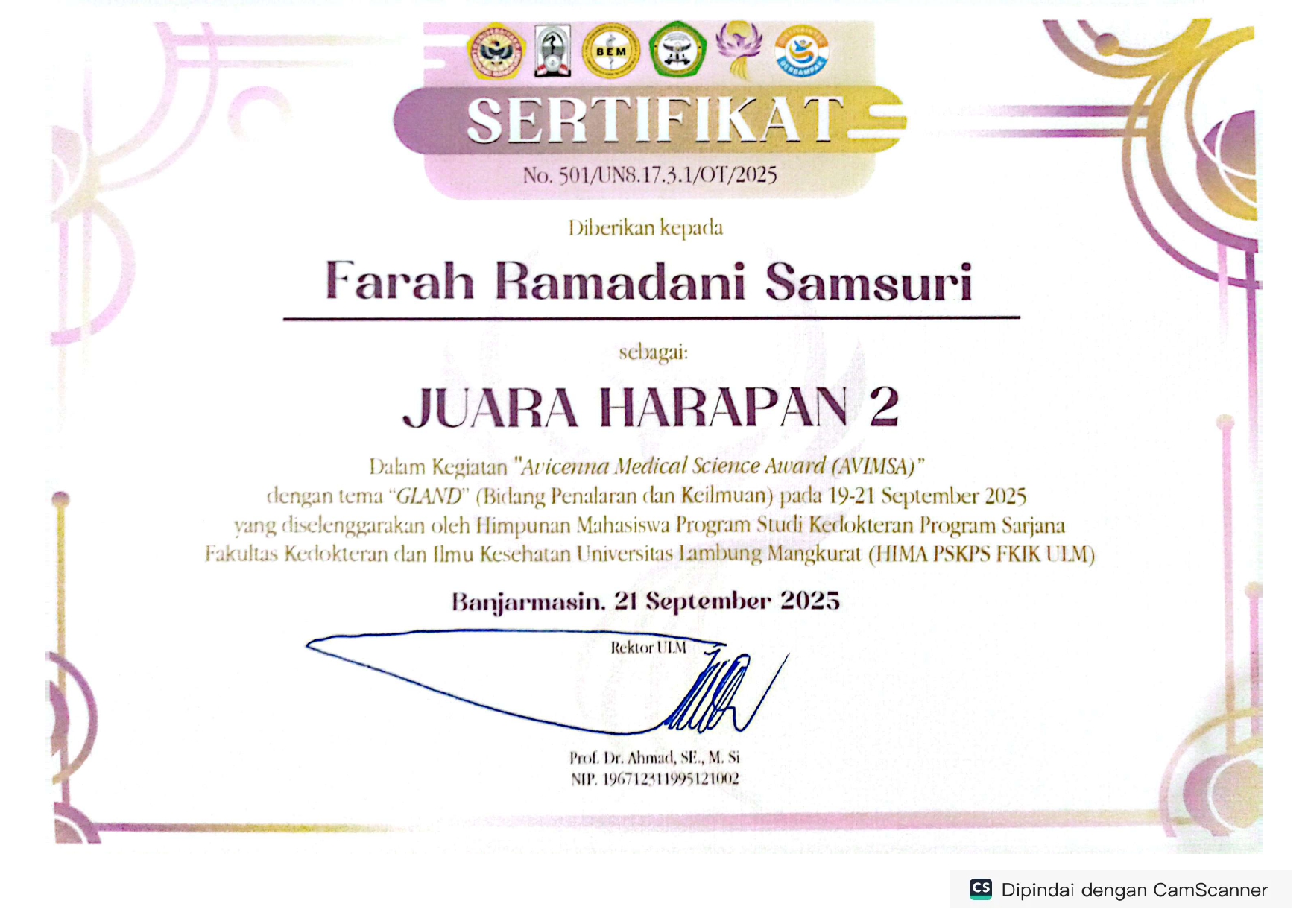 Fakultas Kedokteran dan Ilmu Kesehatan Universitas Lambung Mangkurat