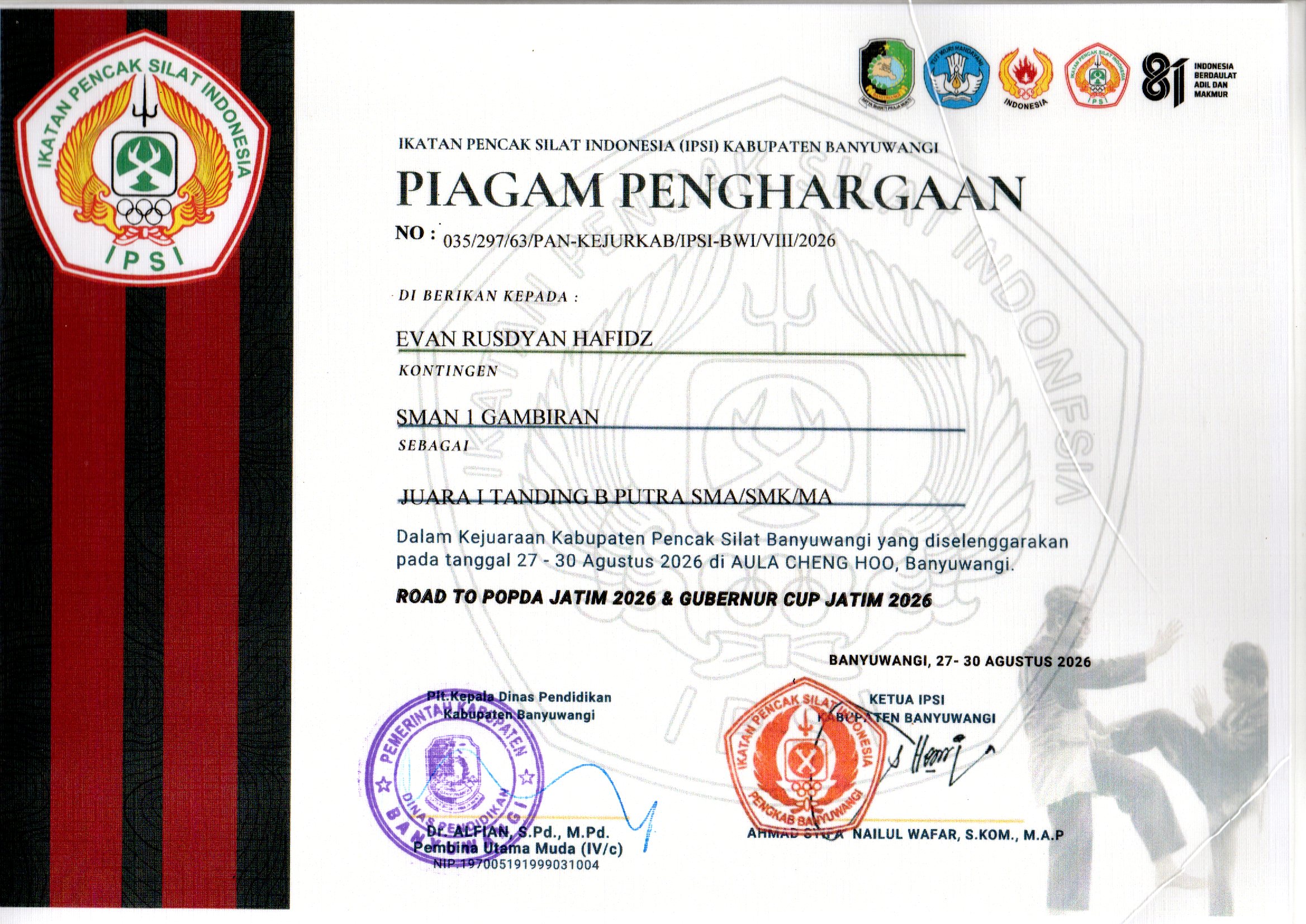 Kejuaraan Kabupaten Pencak Silat Banyuwangi 