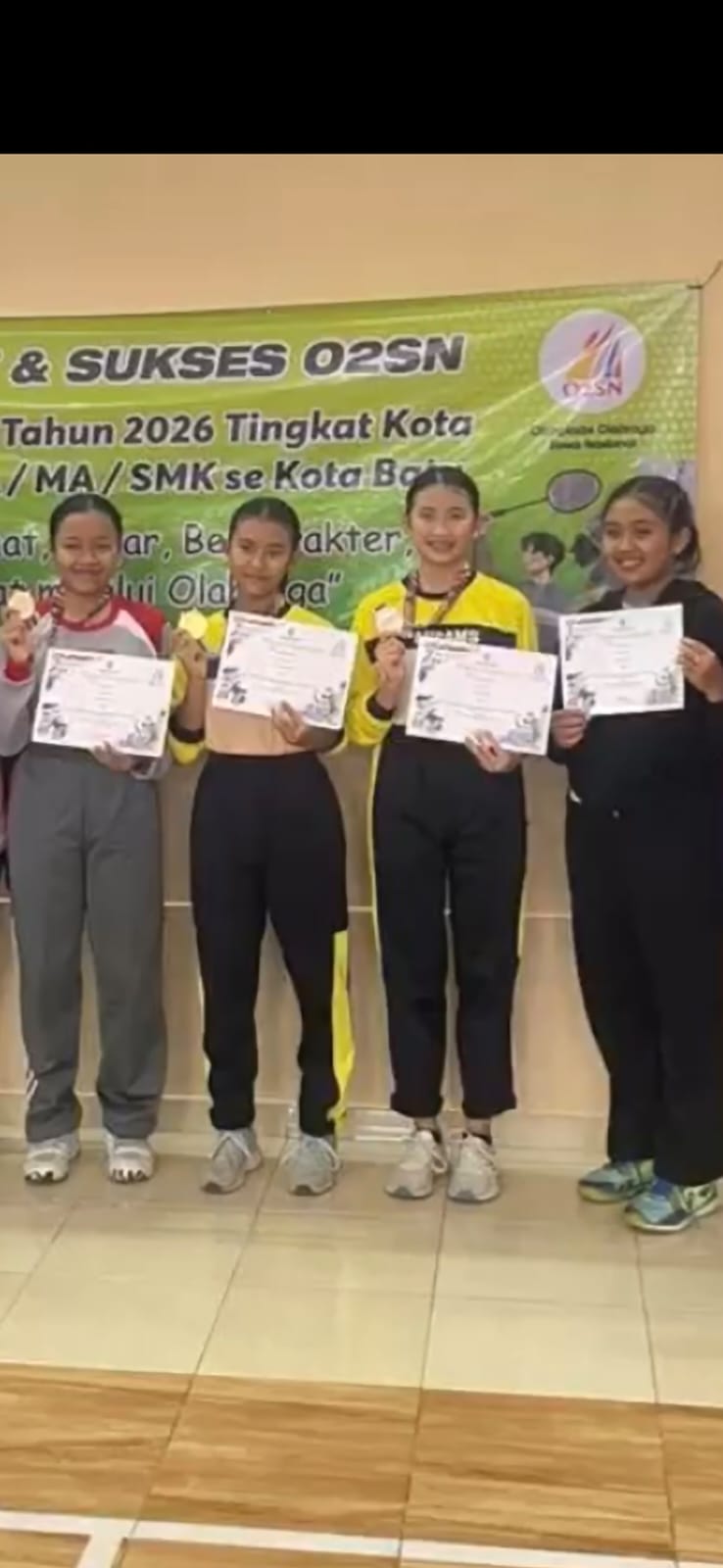 SELEKSI OLIMPIADE OLAHRAGA SISWA NASIONAL (O2SN) KOTA BATU CABOR BADMINTON